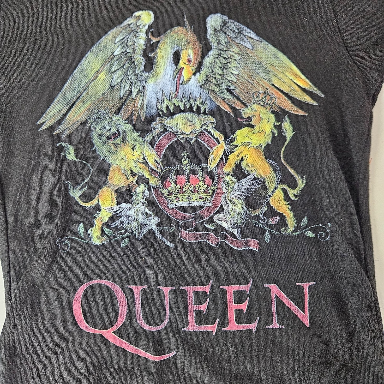 Queen Official Merch Black Graphic T-Shirt Size 12 Months Unisex Concert Music