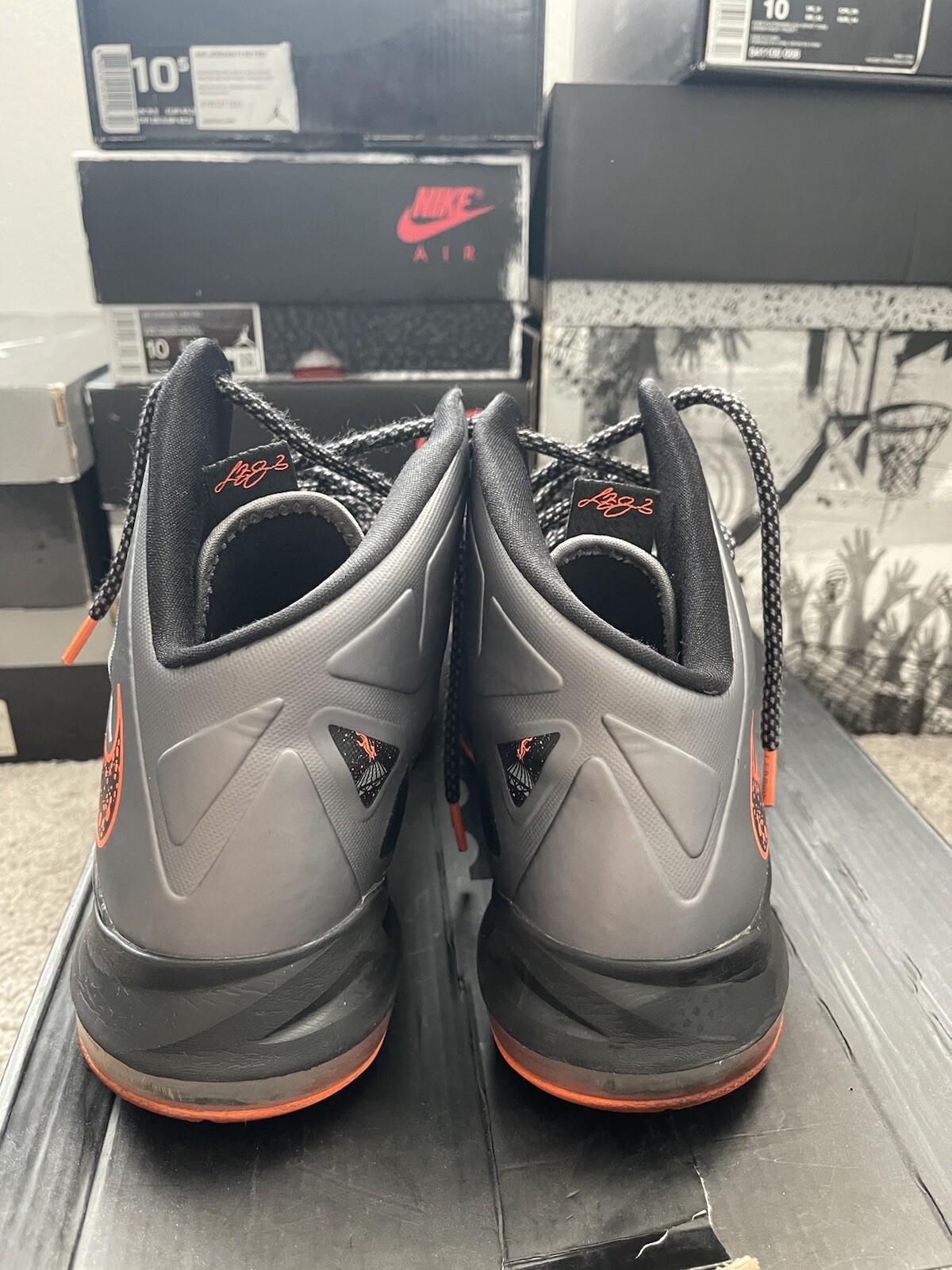 Size 10 – Nike LeBron 10 Lava 2012