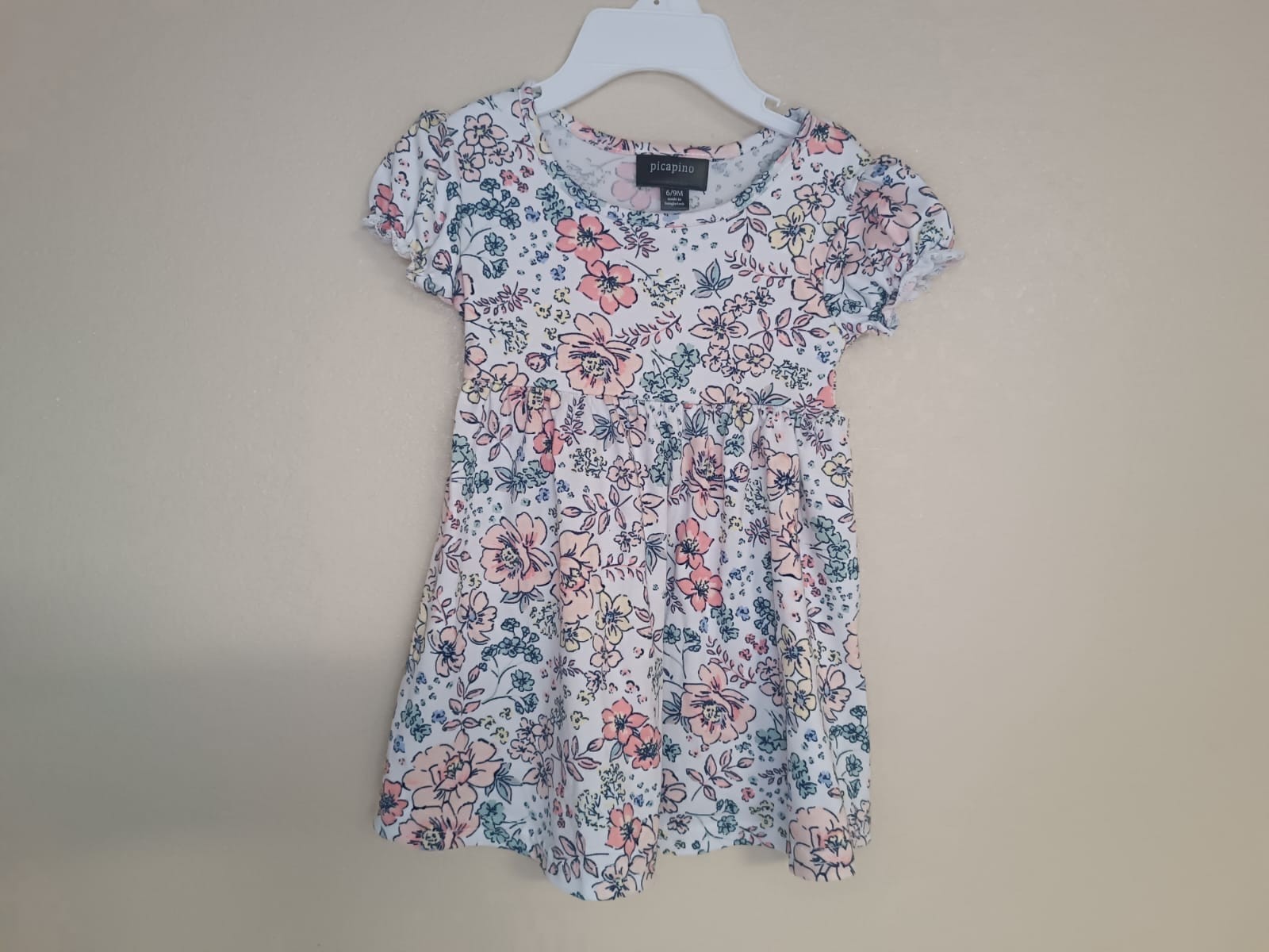 Baby Girl Dress Lot 3pc Picapino, Faded Glory Size 6-9M