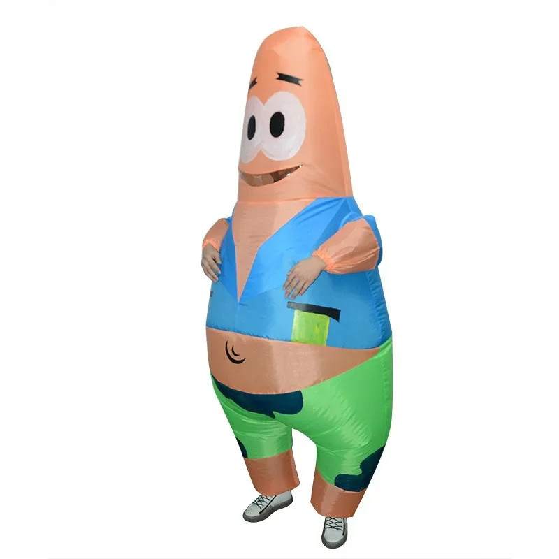 Inflatable Costume SpongeBob Patrick Star for Halloween Cosplay Party Adult Size