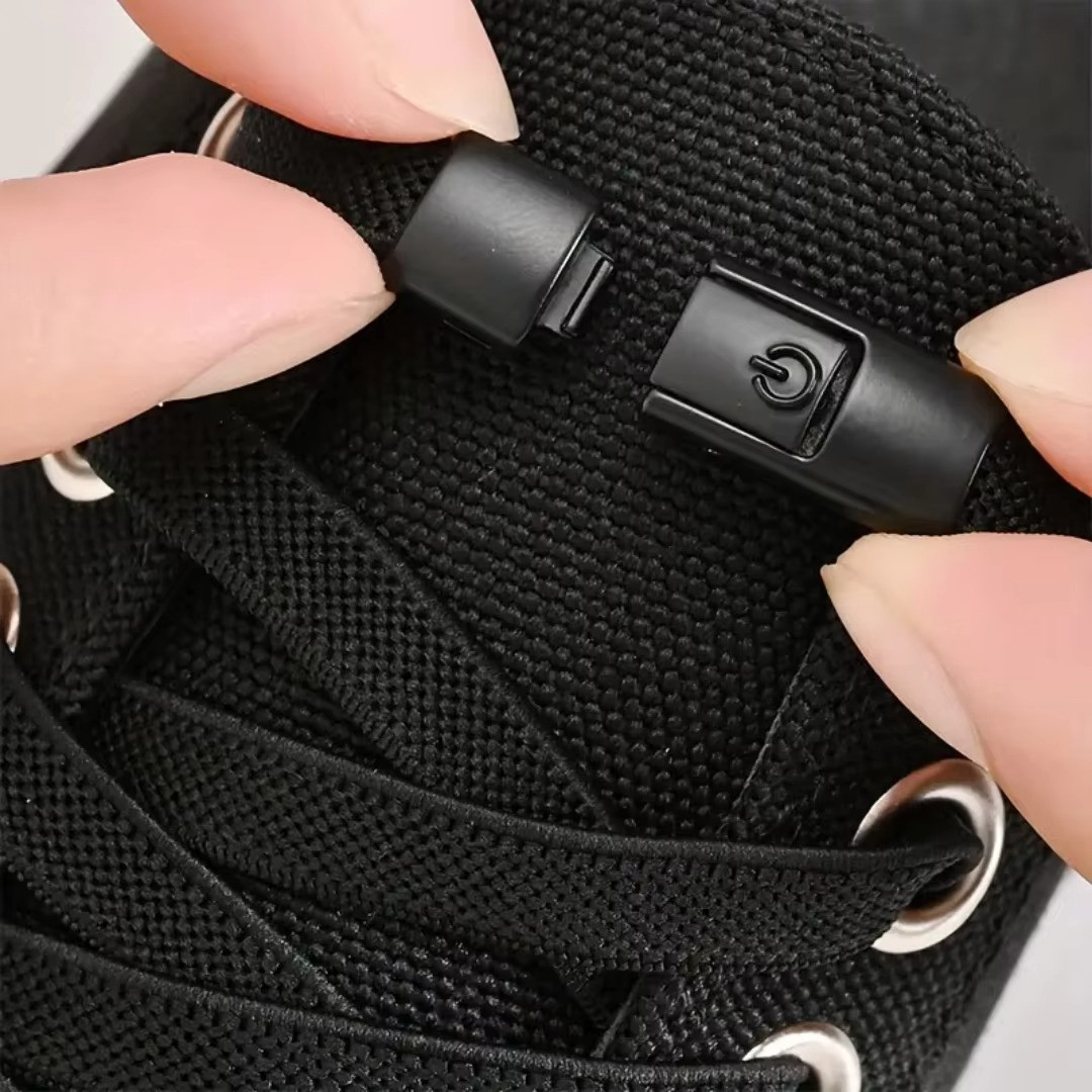 Press Lock Elastic Shoelaces No Tie Sneakers Kids Adult Black Gradient Laces