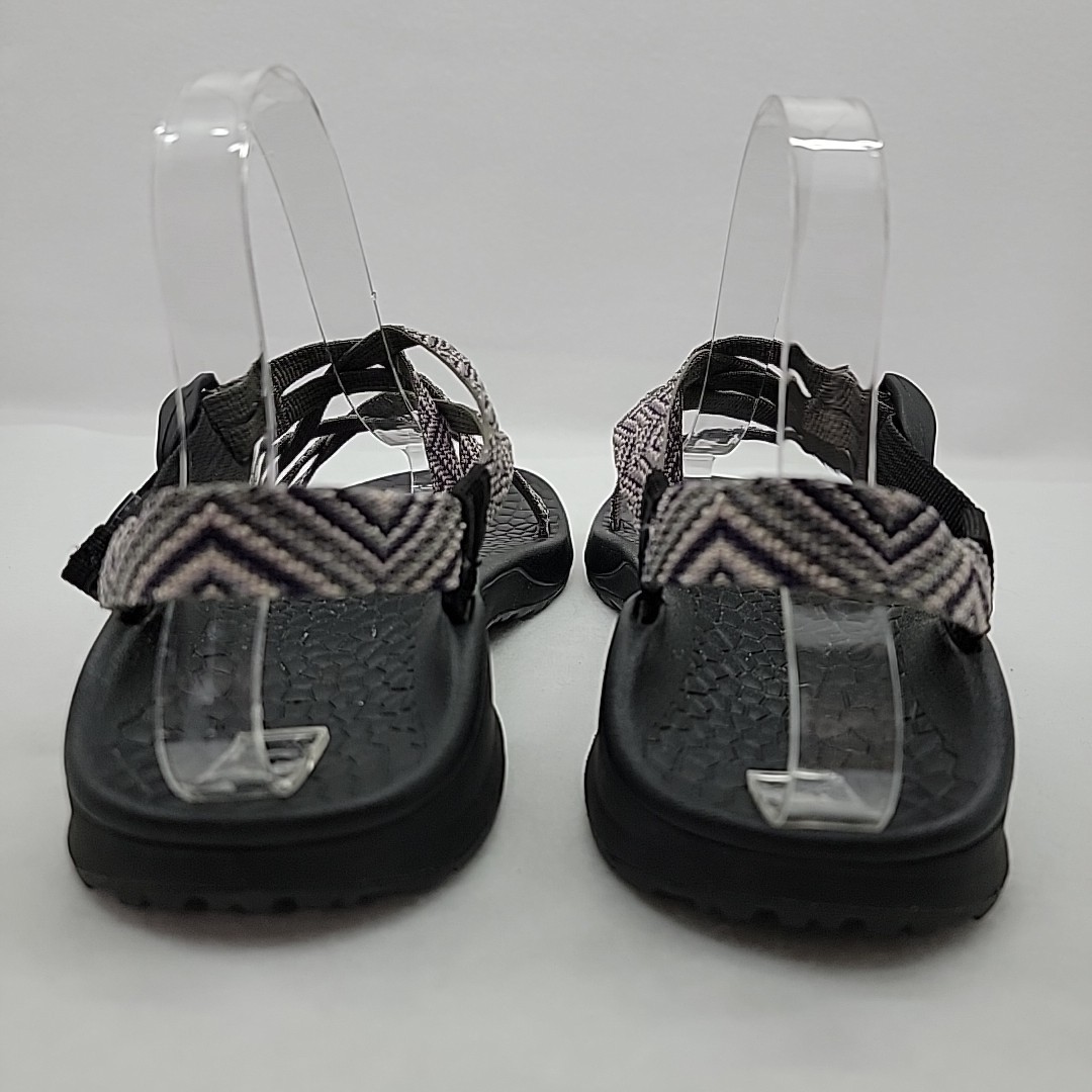 CHACO Women’s Size 7 Updraft EcoTread Outdoor Sandals Black Waves Double Strap