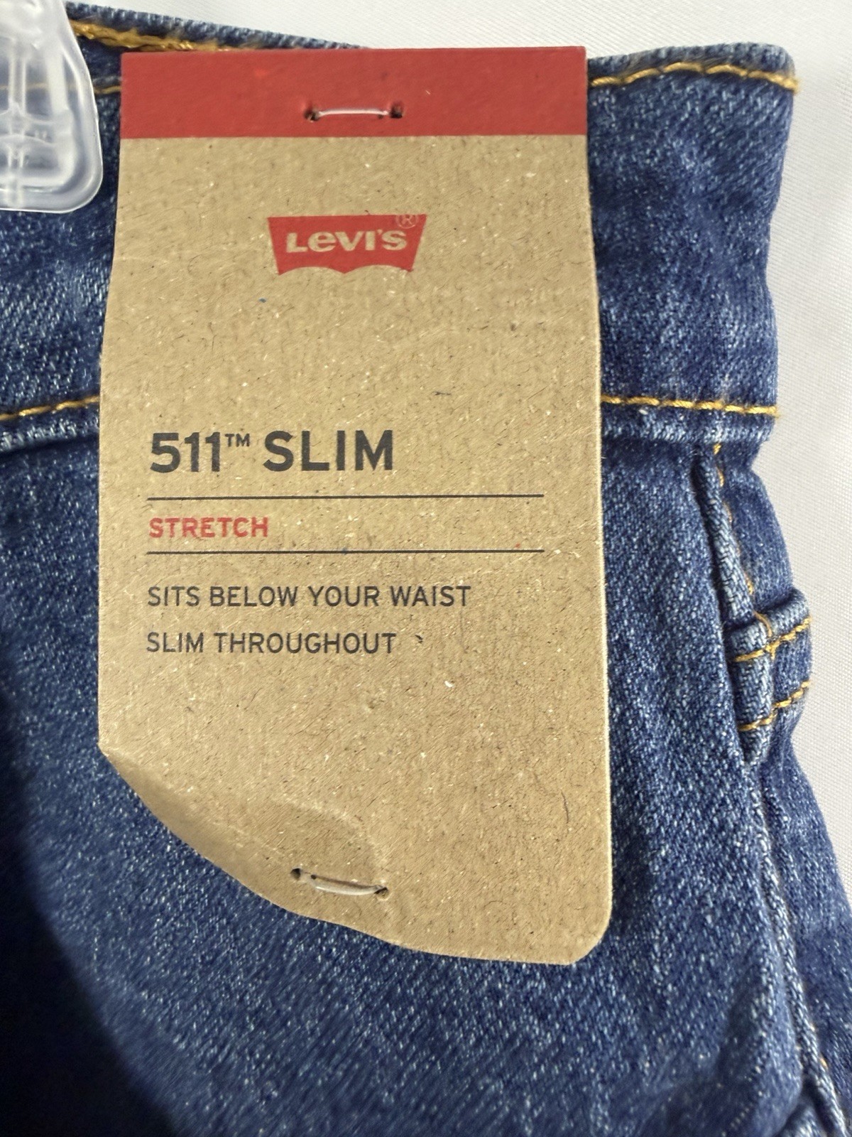 Levi’s Jeans Men’s 36X30 Slim Stretch jeans Dark Wash New With Tags