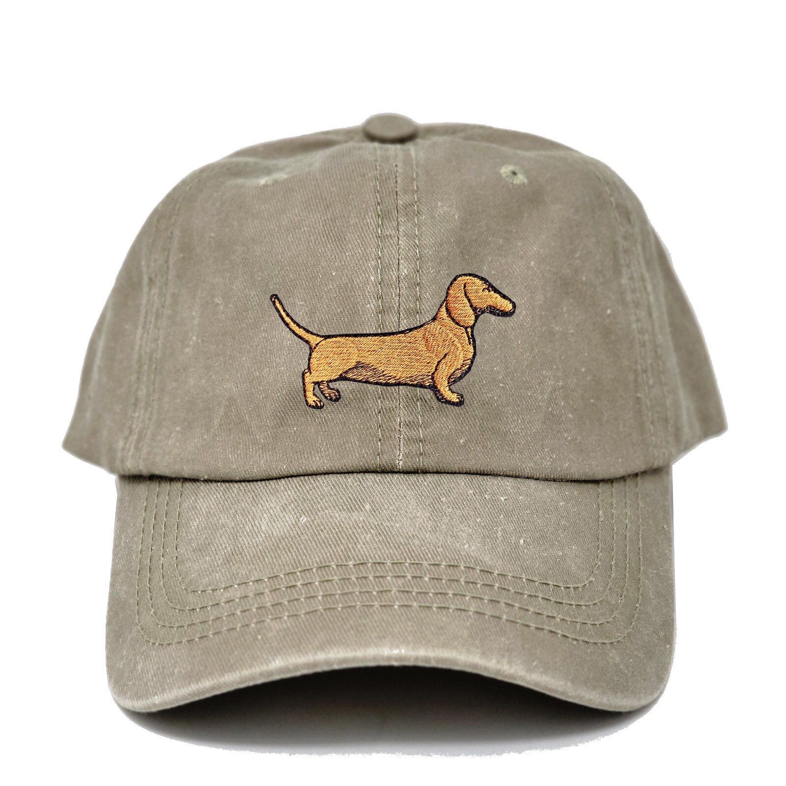 Dachshund dog embroidered dad hat, Wiener dog embroidered ball cap