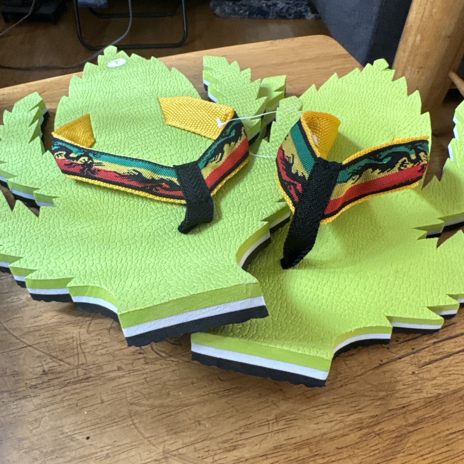 Weed Leaf Sandals Fun Gift Novelty request sm md lar