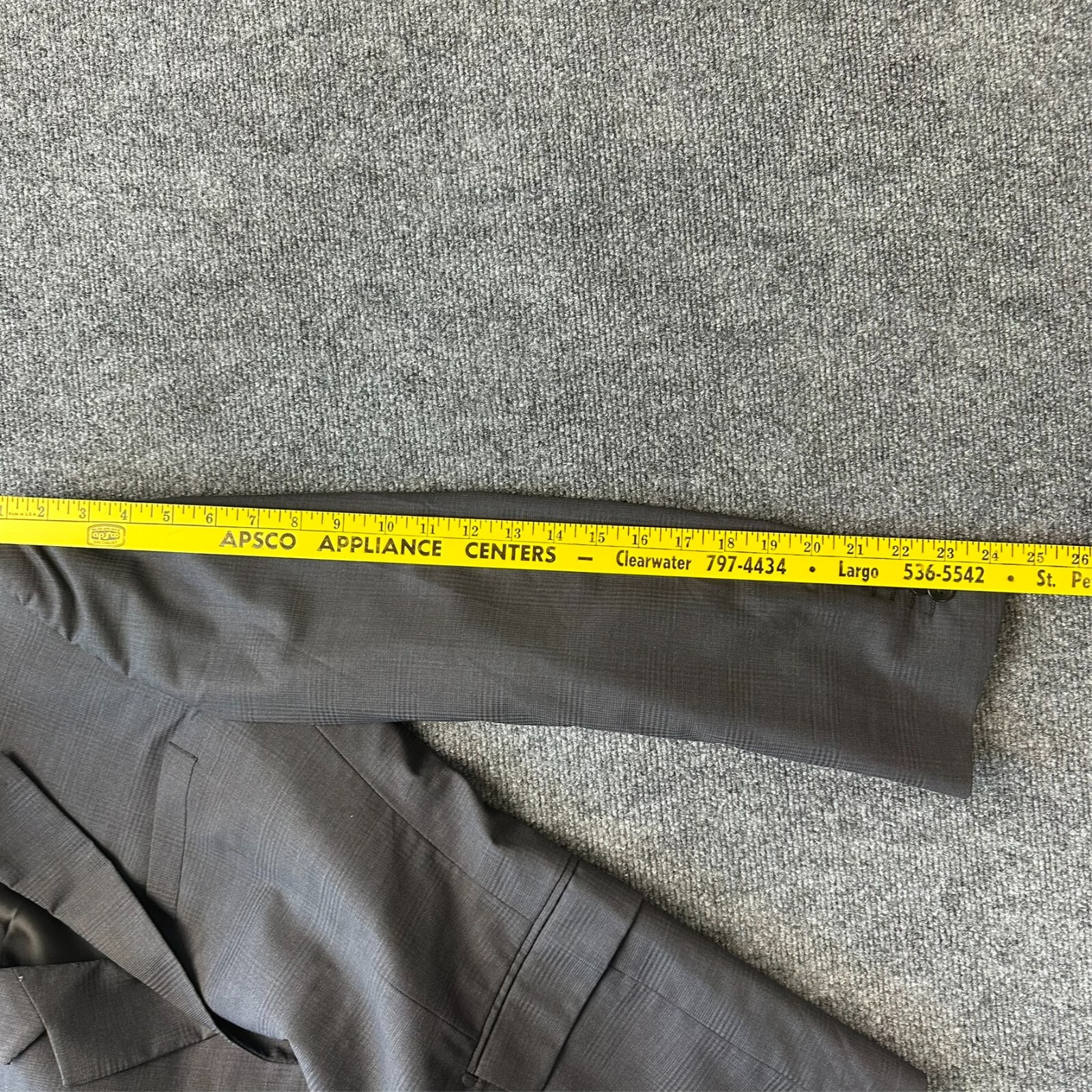 Theory Chambers Model Solid Gray 2-Btn Wool Stretch Blazer Jacket 38S