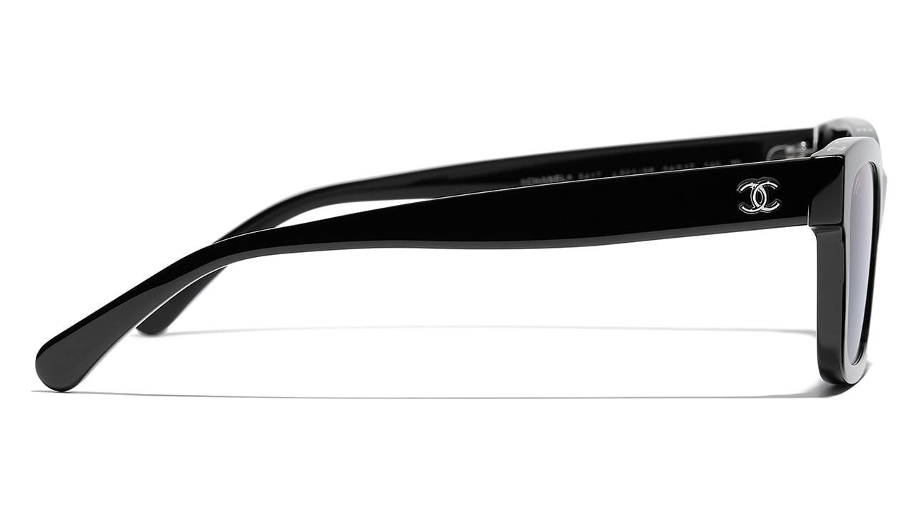 CHANEL CH5417 C501/S8 Polarized Square Sunglasses Black Gray Gradient