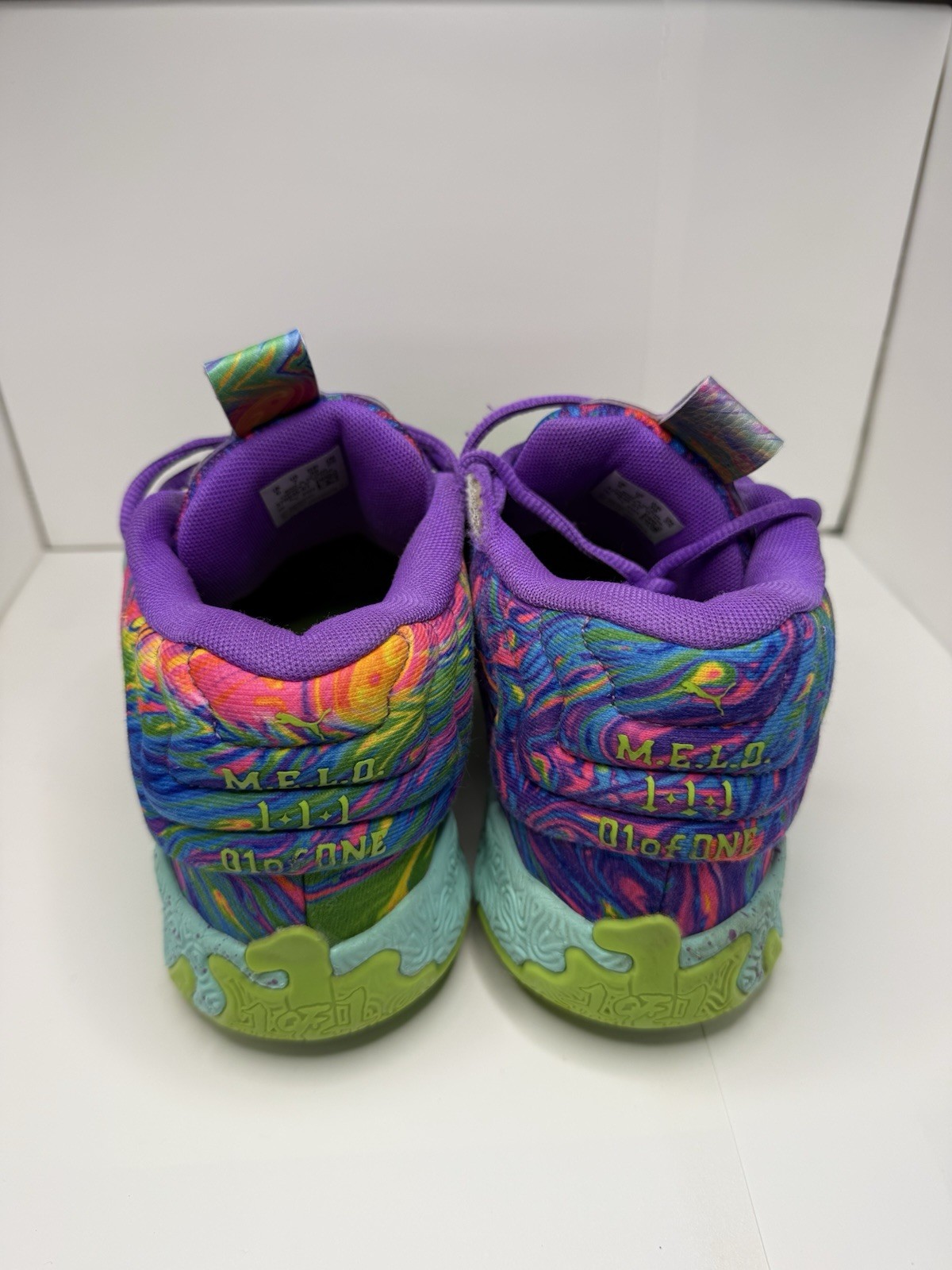 PUMA LaMelo Ball MB.01 379935-01 Mid Top Multicolor Basketball Sneaker