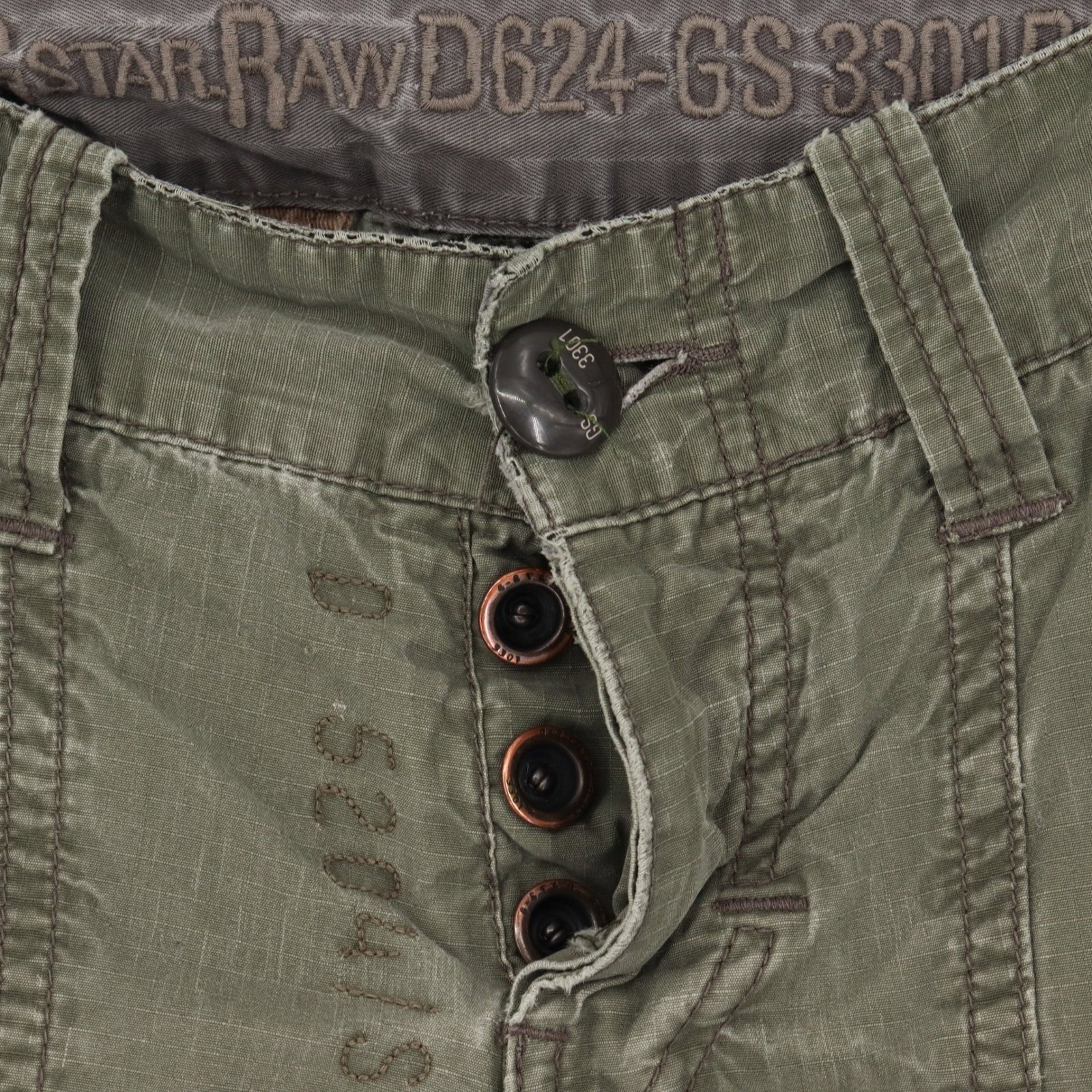 G Star Raw New Marker Pant Size 33×32 Olive Green Straight Men’s Cargo Pants