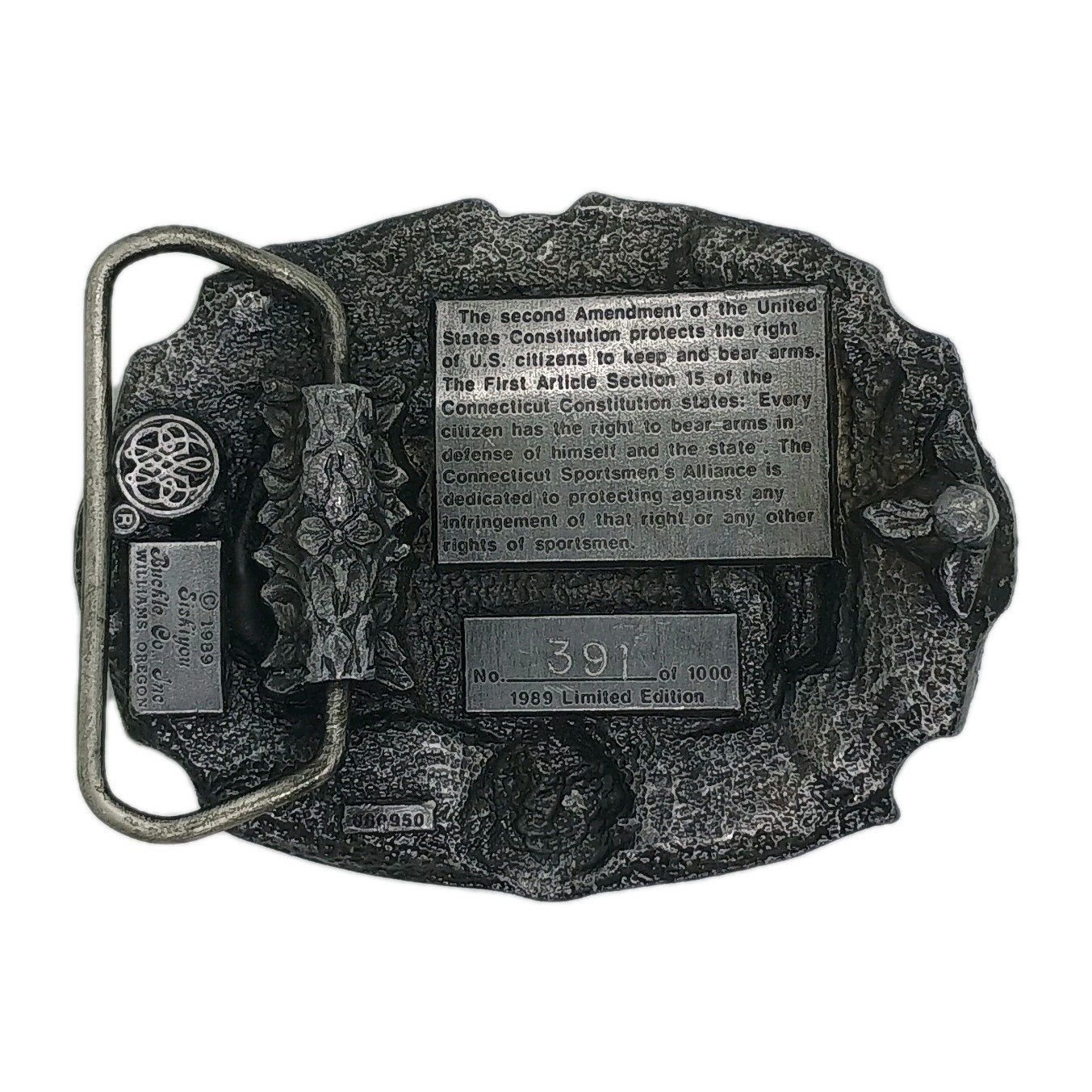 Buckle: Constitution 1789-1989. “We The People” Commemorative Pewter