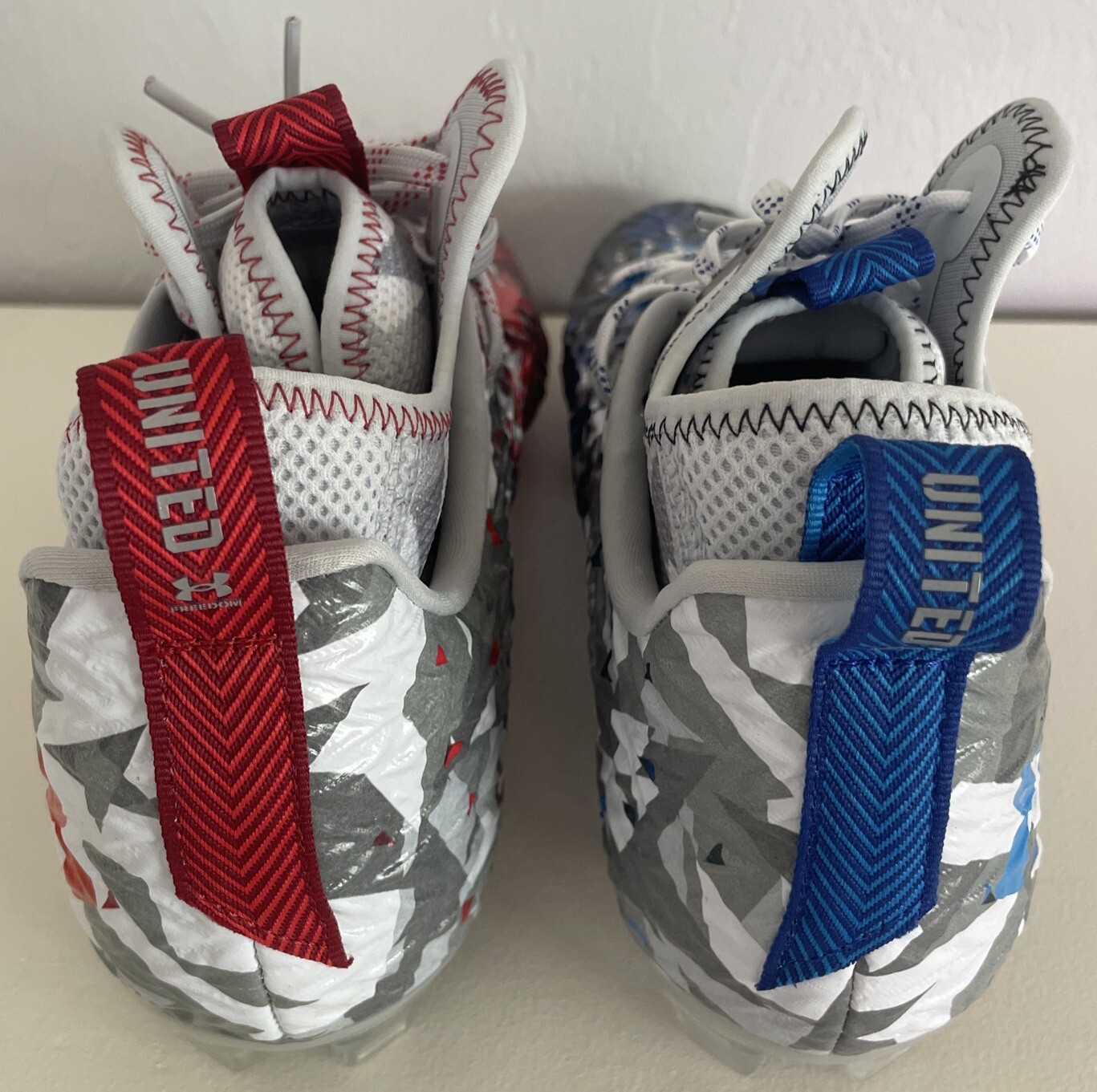 LIMITED EDITION FREEDOM UNDER ARMOUR SPOTLIGHT CLONE MC LE FOOTBALL CLEATS 12.5