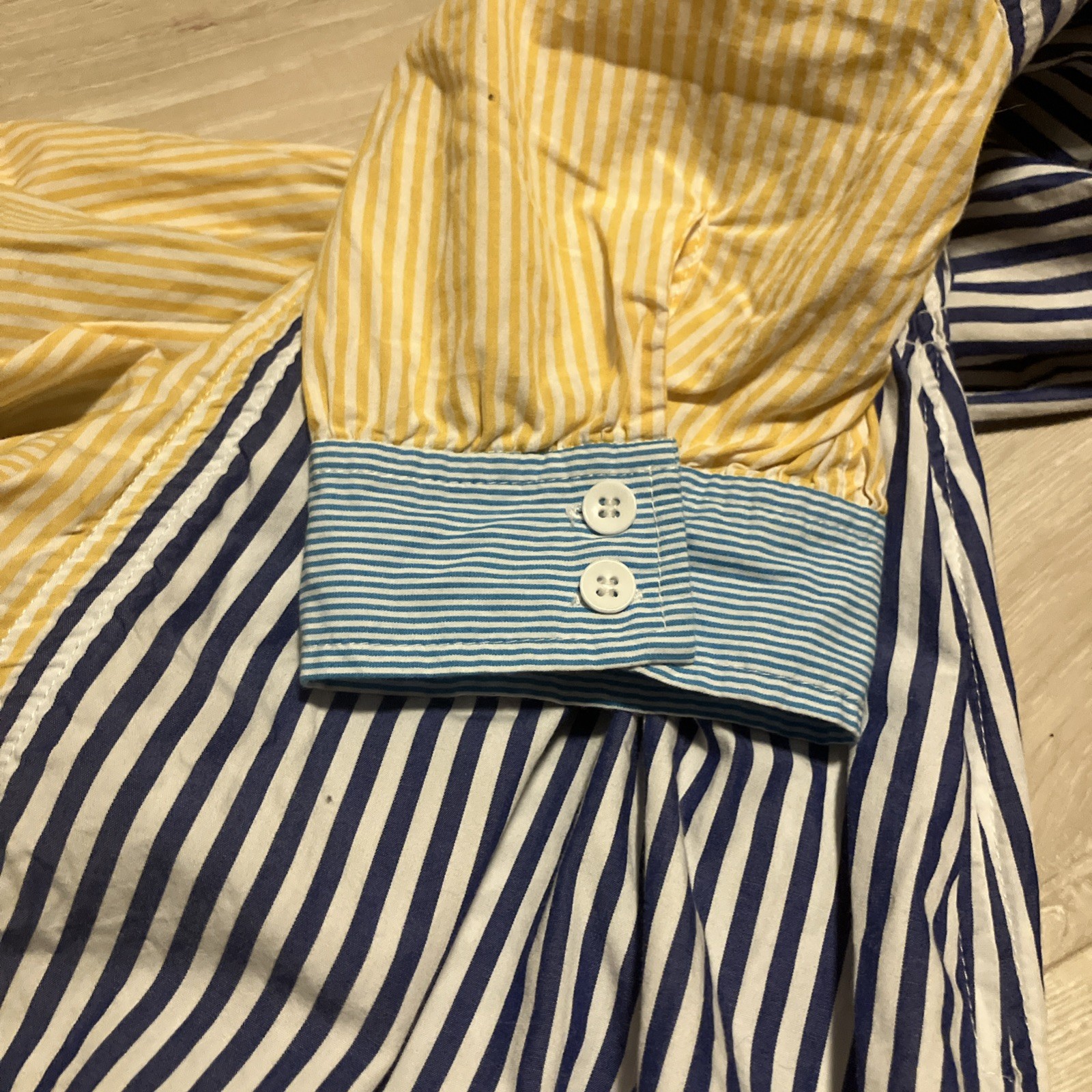 Solid & Striped Solid & Striped The Delilah Shirt Dress Mixed Stripe Read Deep V