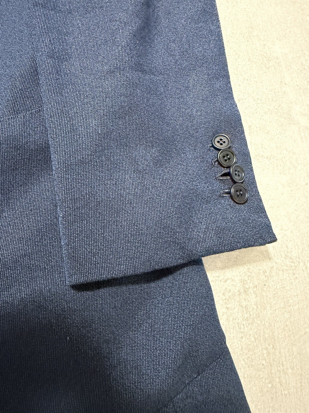 Orazio Luciano – Napoletana Custom Made Blazer Jacket Navy Blue Size 54 Italy