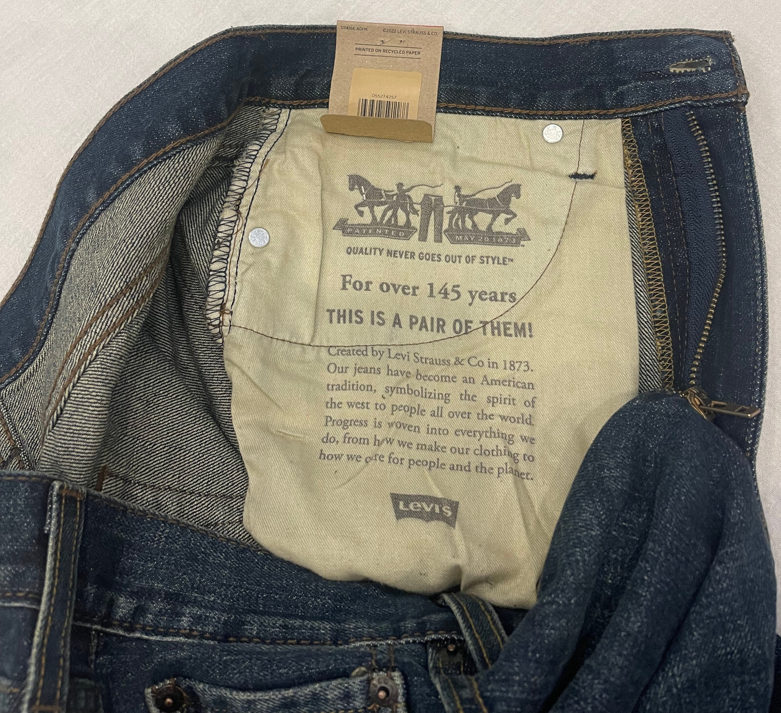 Levis 527 Slim Bootcut Mens Jeans Dark Blue Sizes: 32, 33, 34, 36 Levi #4257