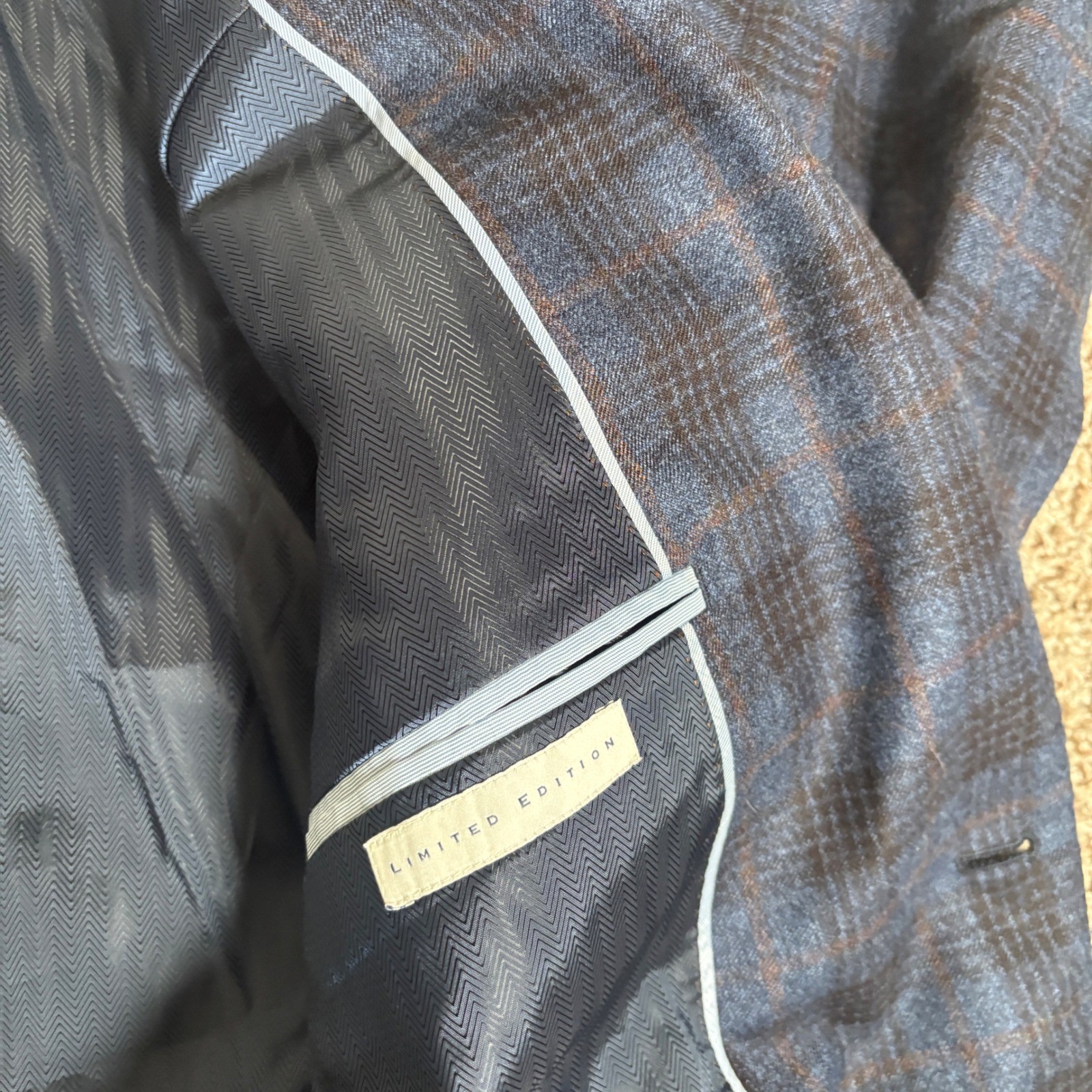 Joseph Abboud Heritage Blue Glen Plaid Reda Wool Blazer Sport Coat 50 Regular
