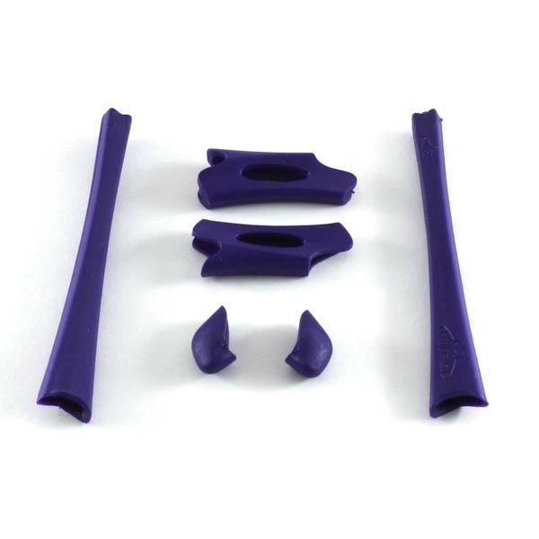 New Walleva Purple Lower And Upper Earsocks+Nosepads For Oakley Flak Jacket XLJ