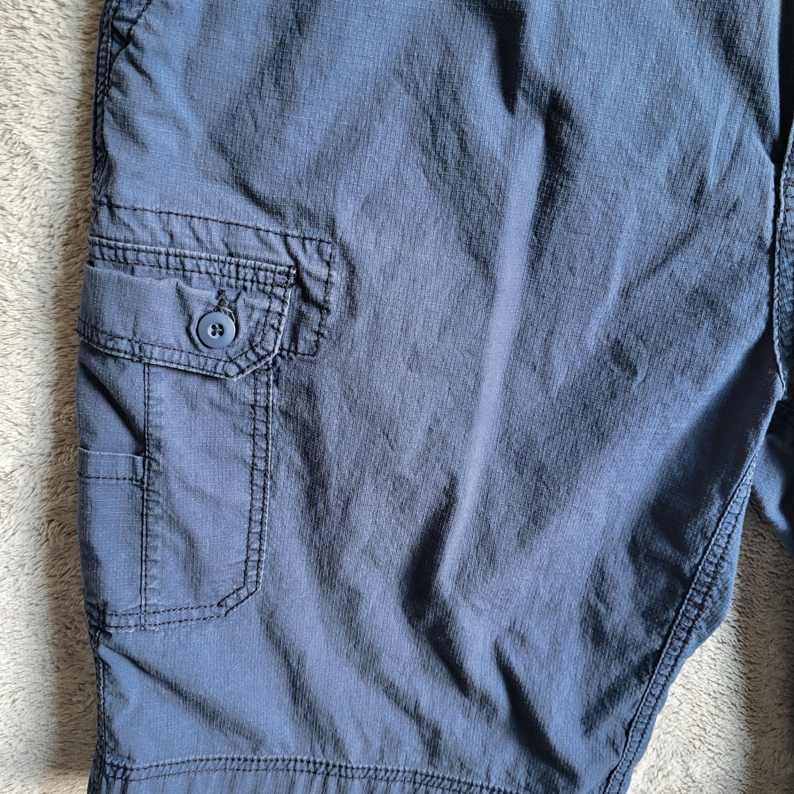 WearFirst Cargo Shorts Mens 42 Navy Blue Multi Pocket Outdoor Utility