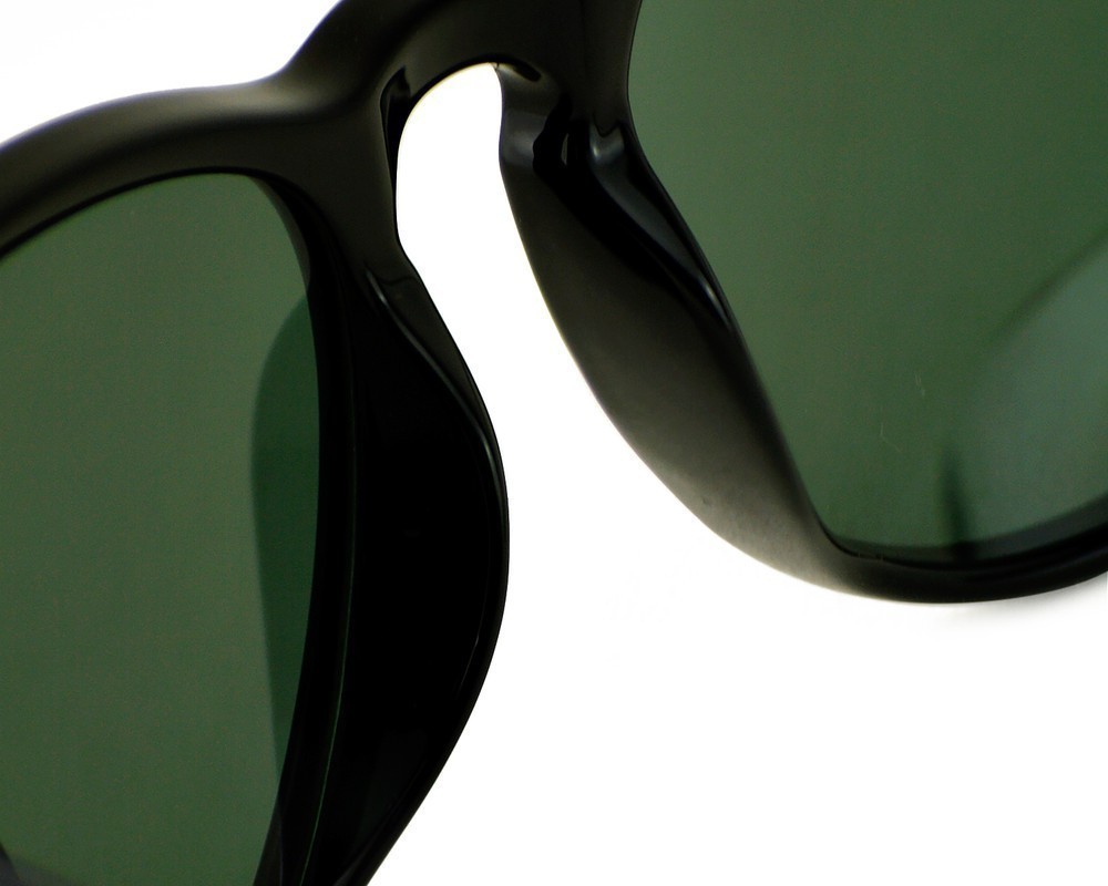 Ray-Ban Sunglasses RB4171 Erika Black Frame Polarized Green Lens 54mm for Women
