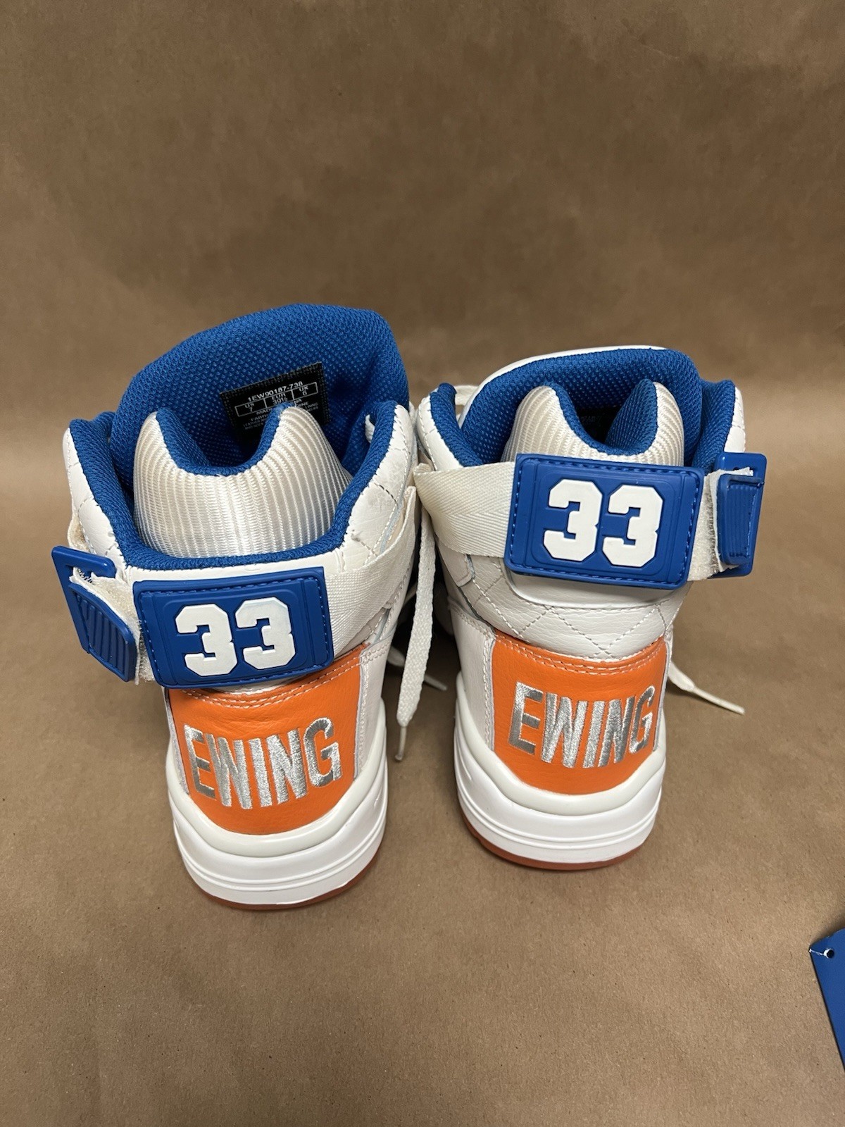 PATRICK EWING ATHLETICS 33 HI White/Blue/Orange 1EW90187-738 Men’s Size 7