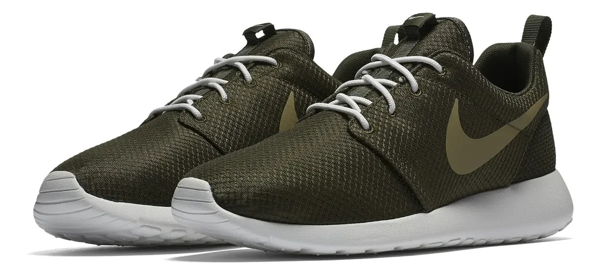 Nike Roshe One Men’s Cargo Khaki/White Sneakers 511881 306