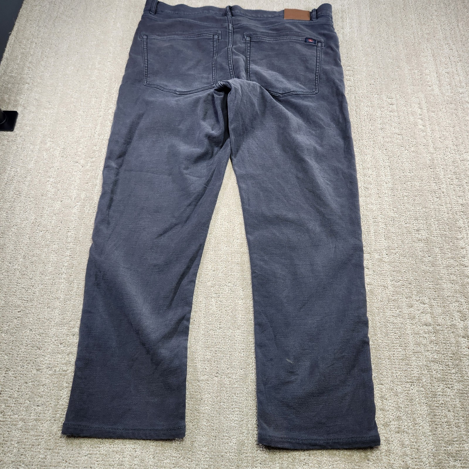 Faherty Pants Men 34×28 5 Pocket Stretch Terry Chino Slate Gray *READ Huckberry