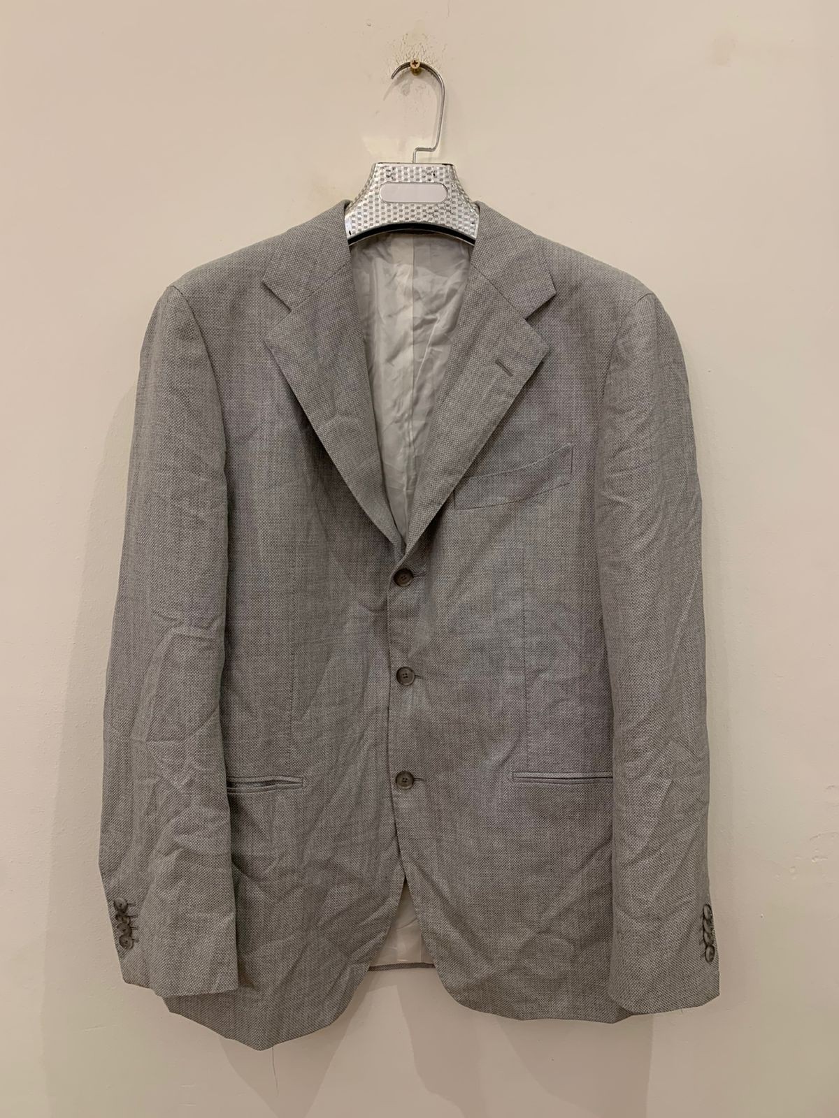 Suitsupply Havana pure wool Vitale Barberis Canonico gray jacket blazer 42R 44R