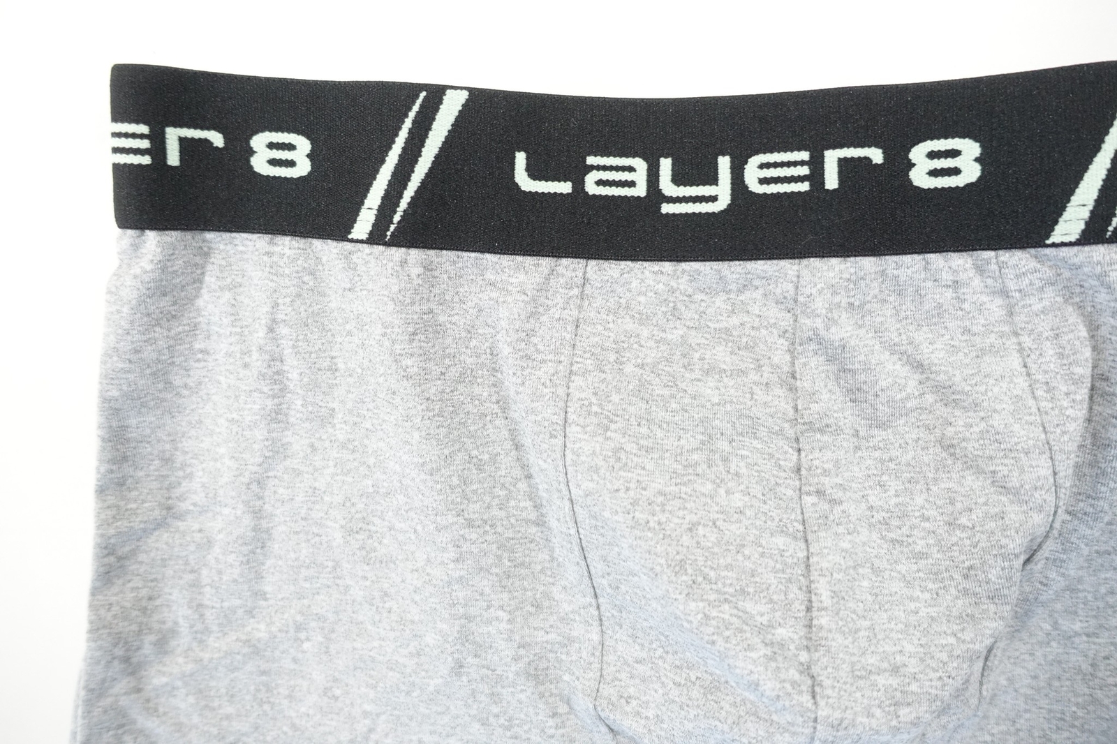 LAYER 8 GRAY MINT GREEN SMALL QWICK-DRY PERFORMANCE BOXER BRIEFS UNDERWEAR MENS