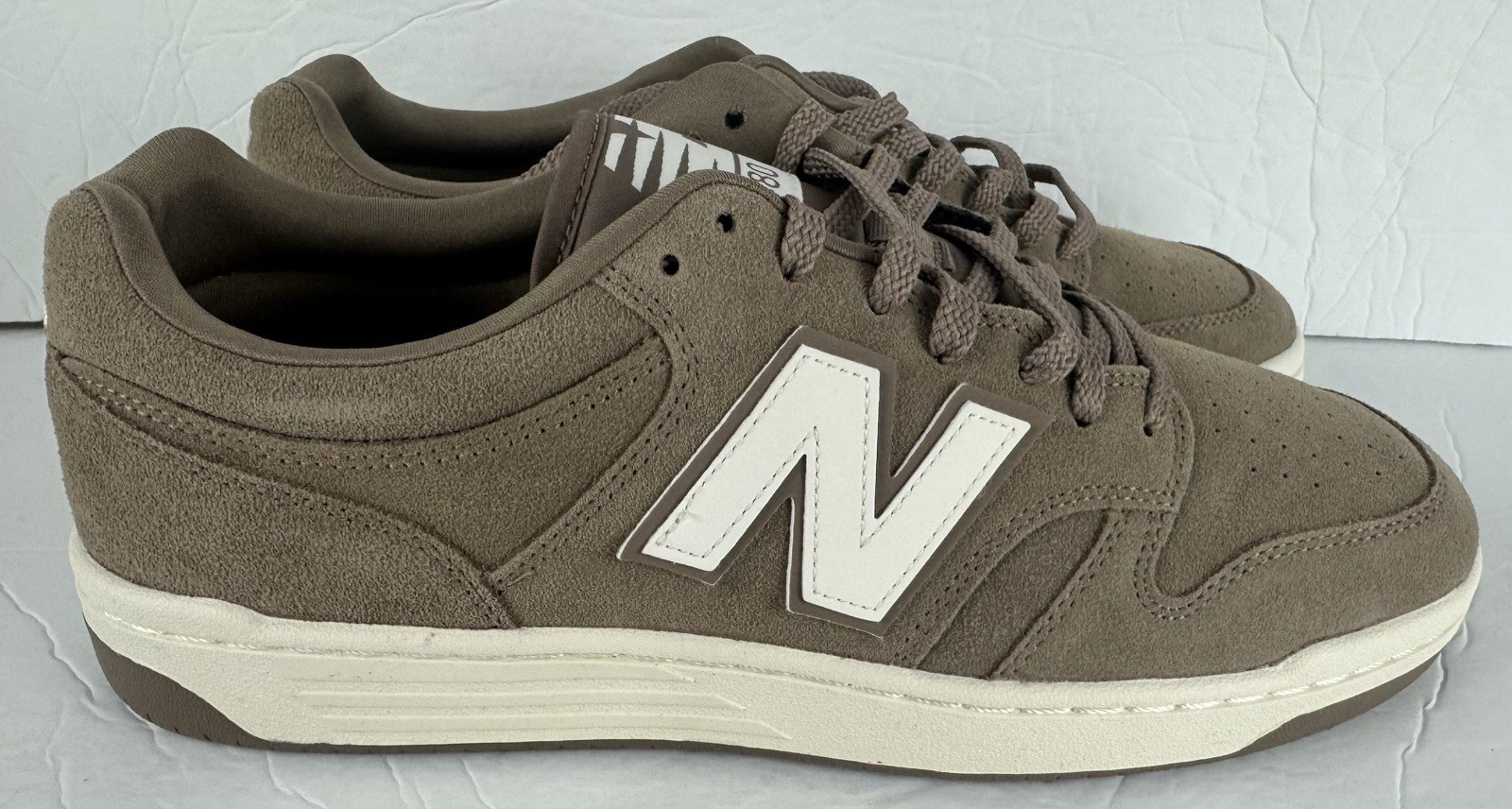 New Balance 480 Athletic Shoe- Mushroom Brown/Sea Salt- BB480LDT- Men’s Size 12