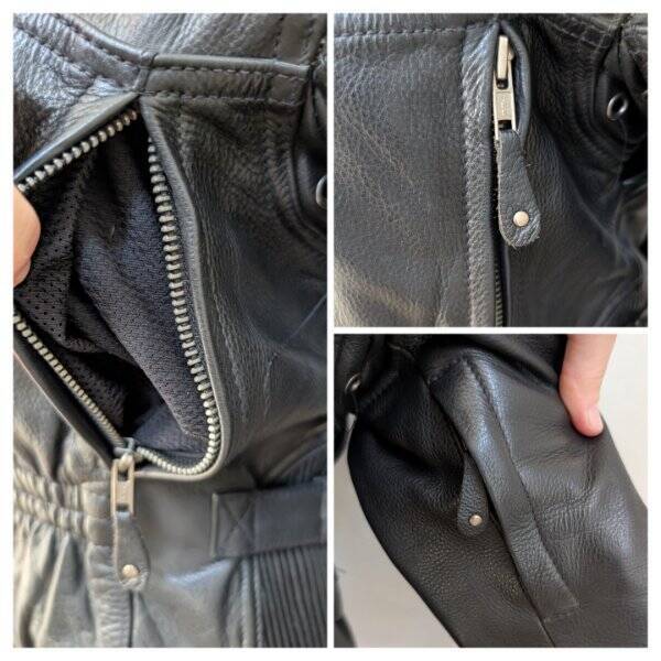 Xpert Performance Gear Womens Leather Made W/ Kevlar Motorcycle Jacket SZ SM