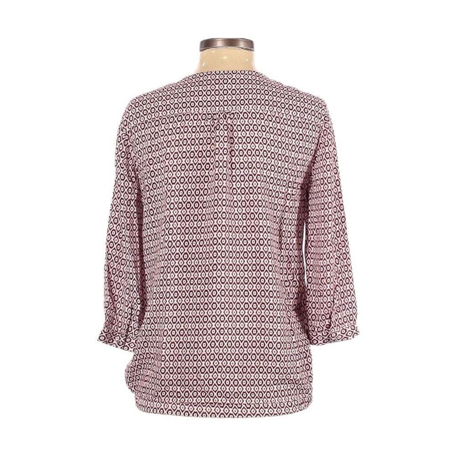 Tommy Hilfiger Geometric Print Keyhole Neck Blouse 4