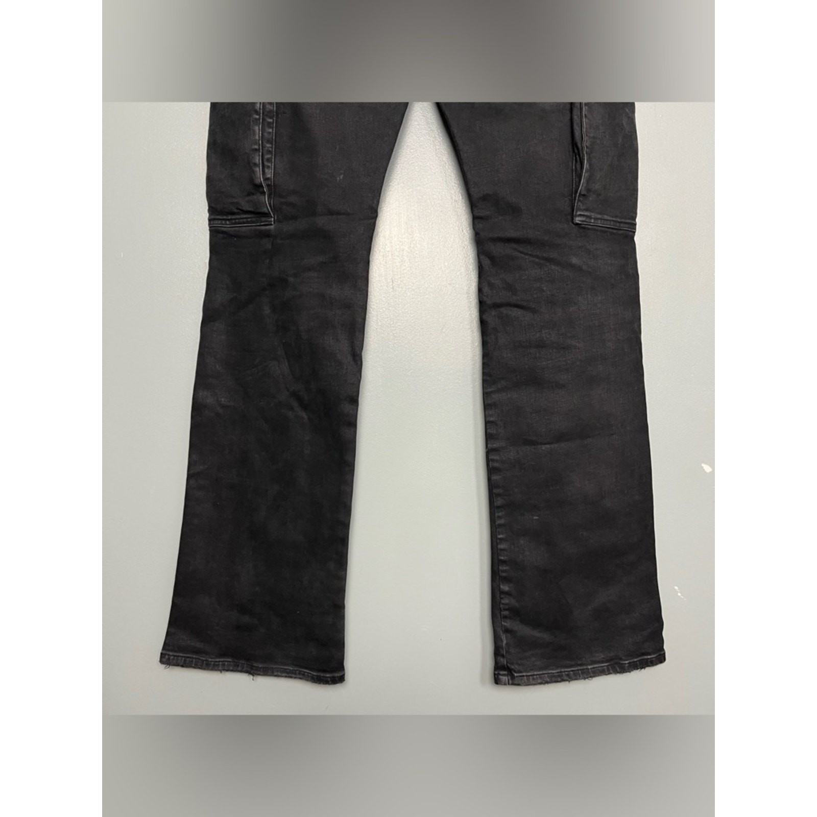 Purple Brand Men’s Cargo Pocket Jean Style P004 Black Denim Straight Leg Size 38