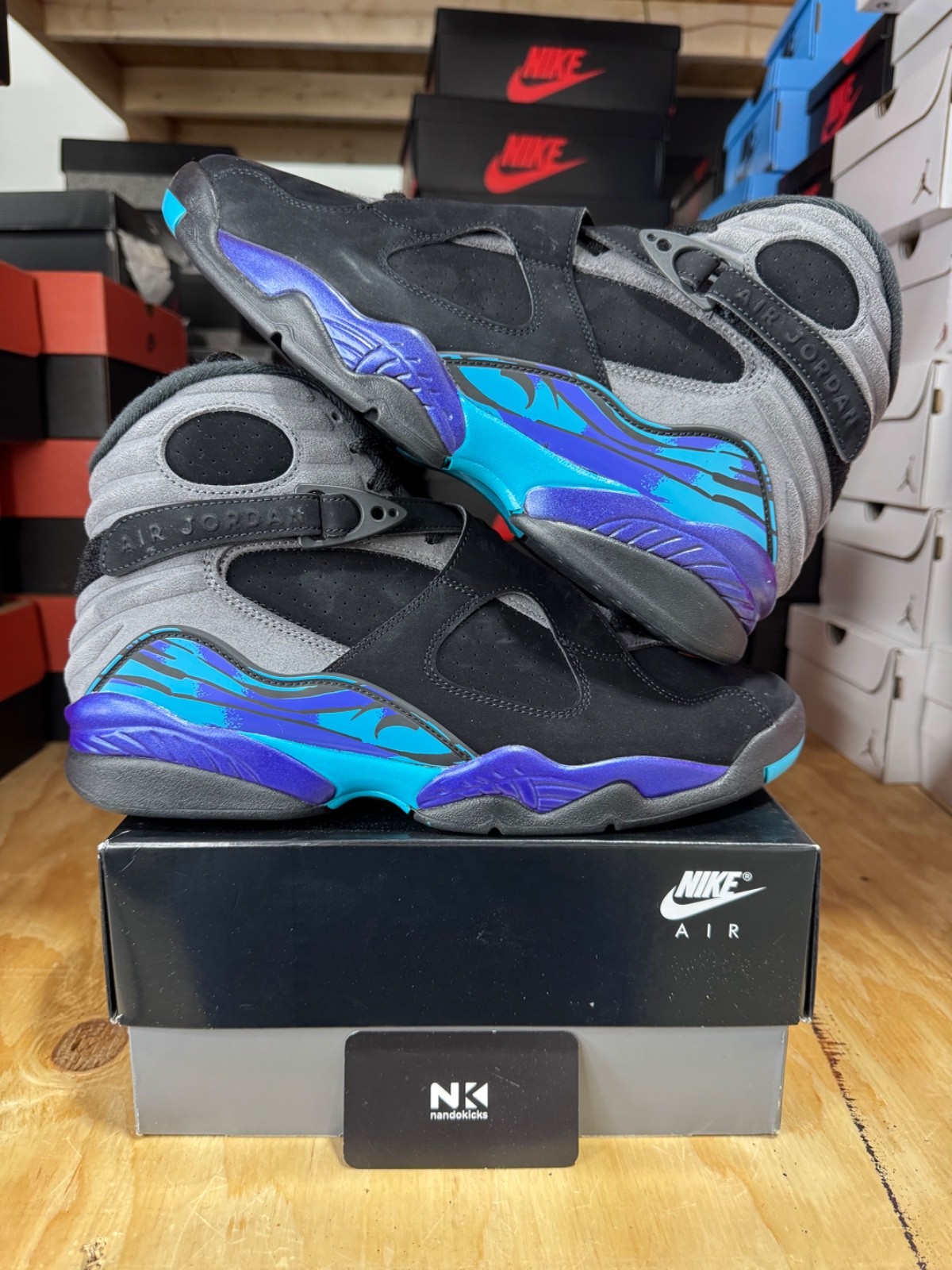 Air Jordan 8 Retro ‘Aqua’ 2025 Multi MEN SIZES 305381-006
