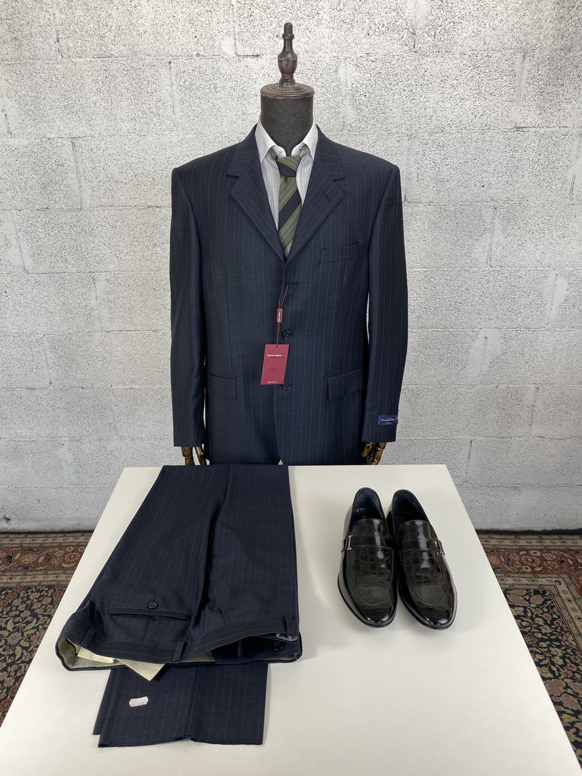 Italian Tailoring Dress Size 54 Ermenegildo Zegna 100% Wool Made in Italy