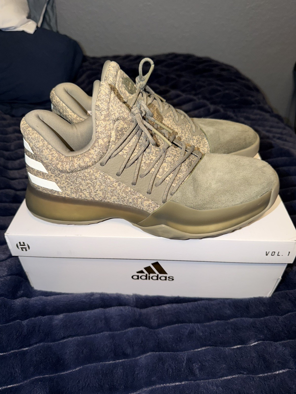 Adidas Vol. 1 James Harden Trace Cargo Houston Rockets Size 9