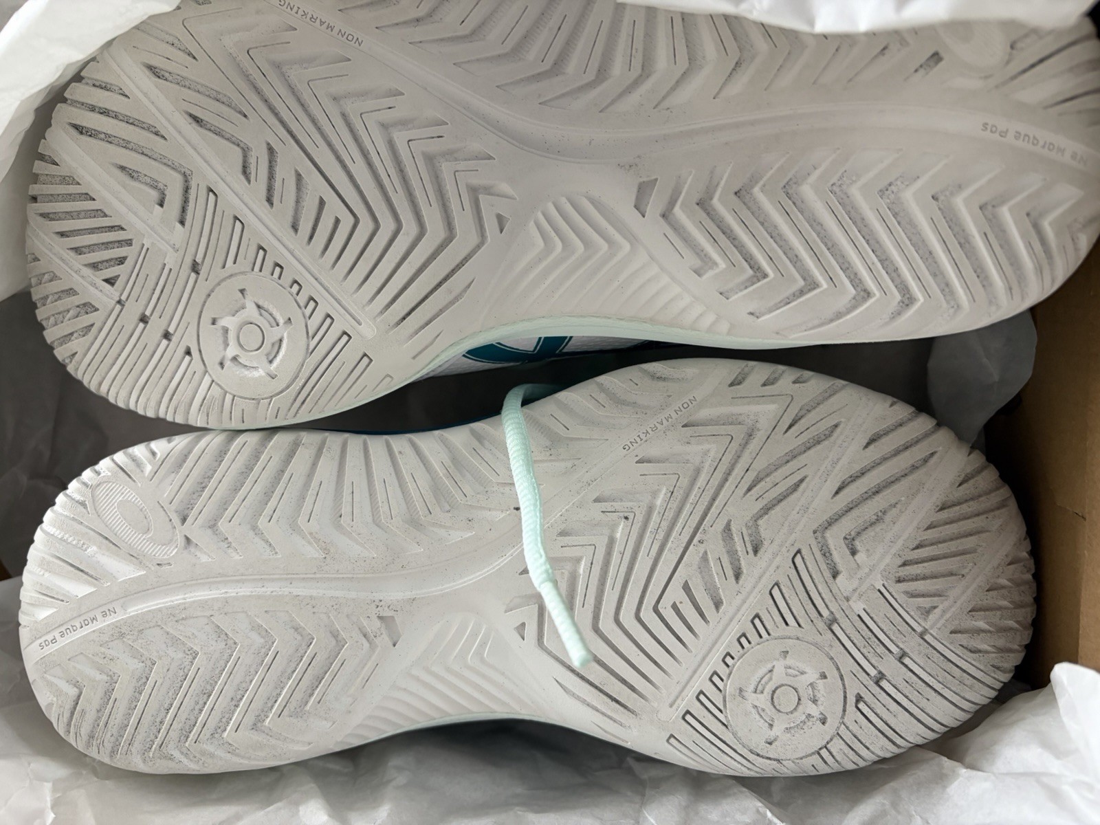 Size 8 – Asics Gel Dedicate 8 White Teal Blue