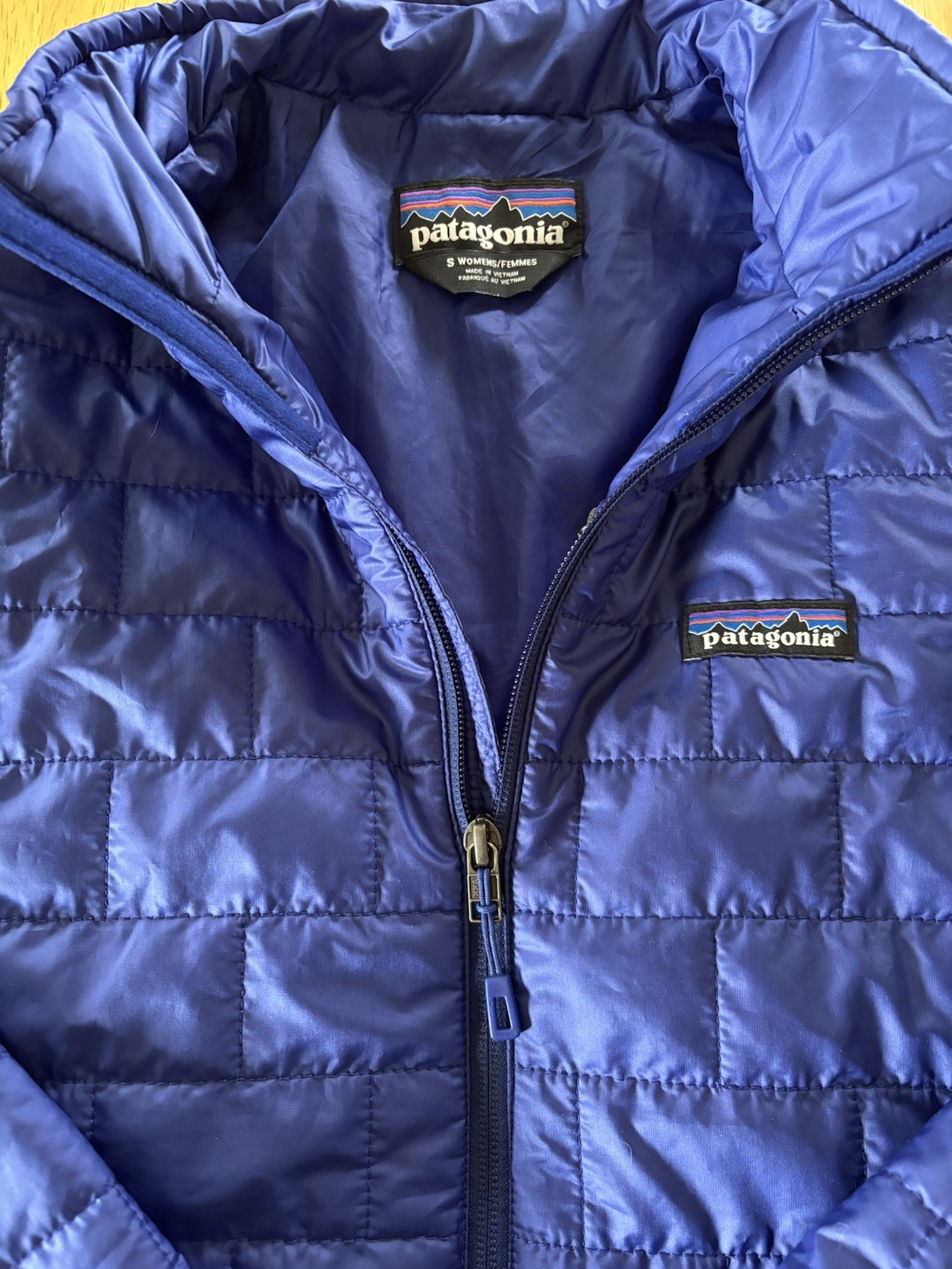 Patagonia Nano Puff Jacket Women’s Small Cobalt Blue Excellent