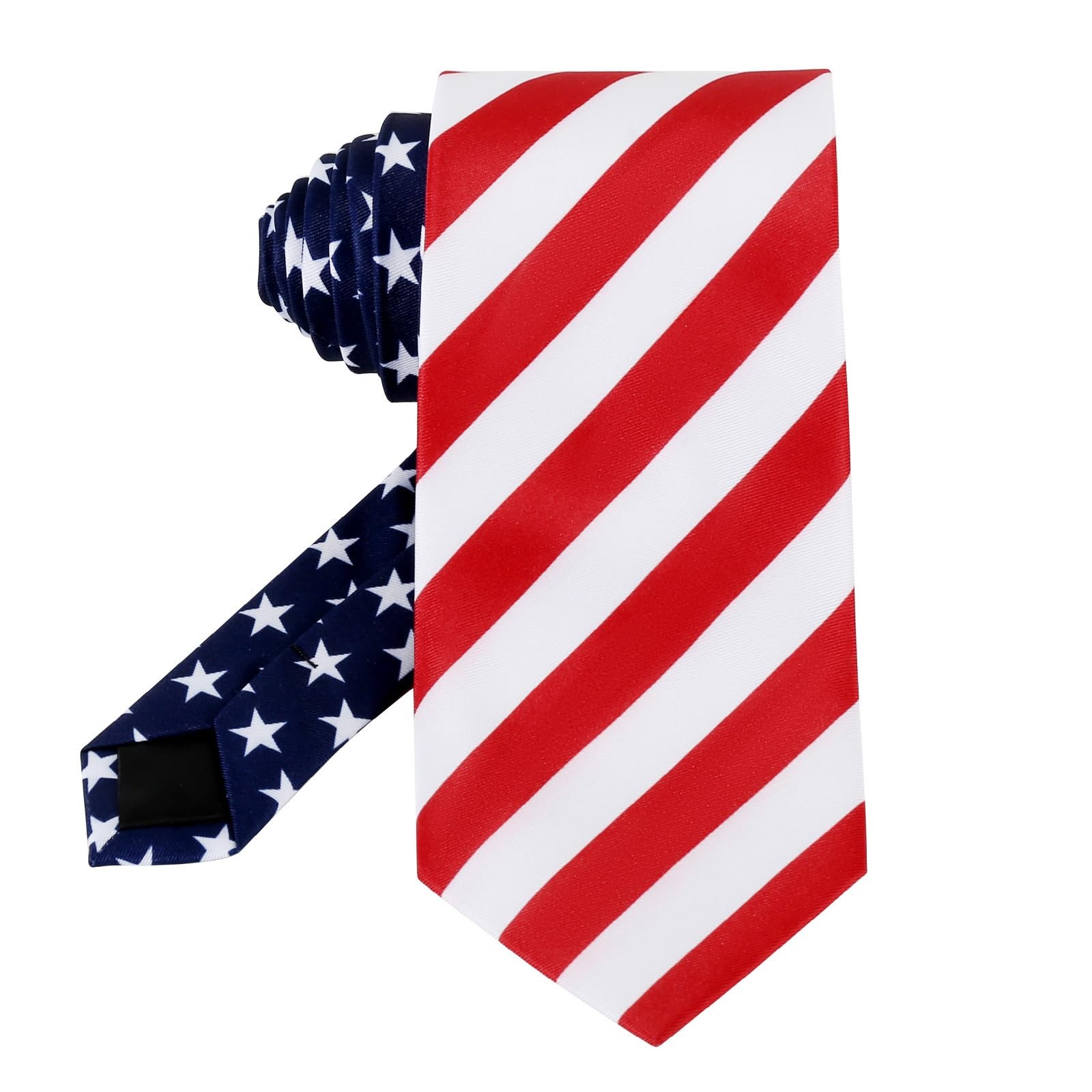 Men’s American Flag Ties 3.27″ (8.3CM) USA Necktie for Men