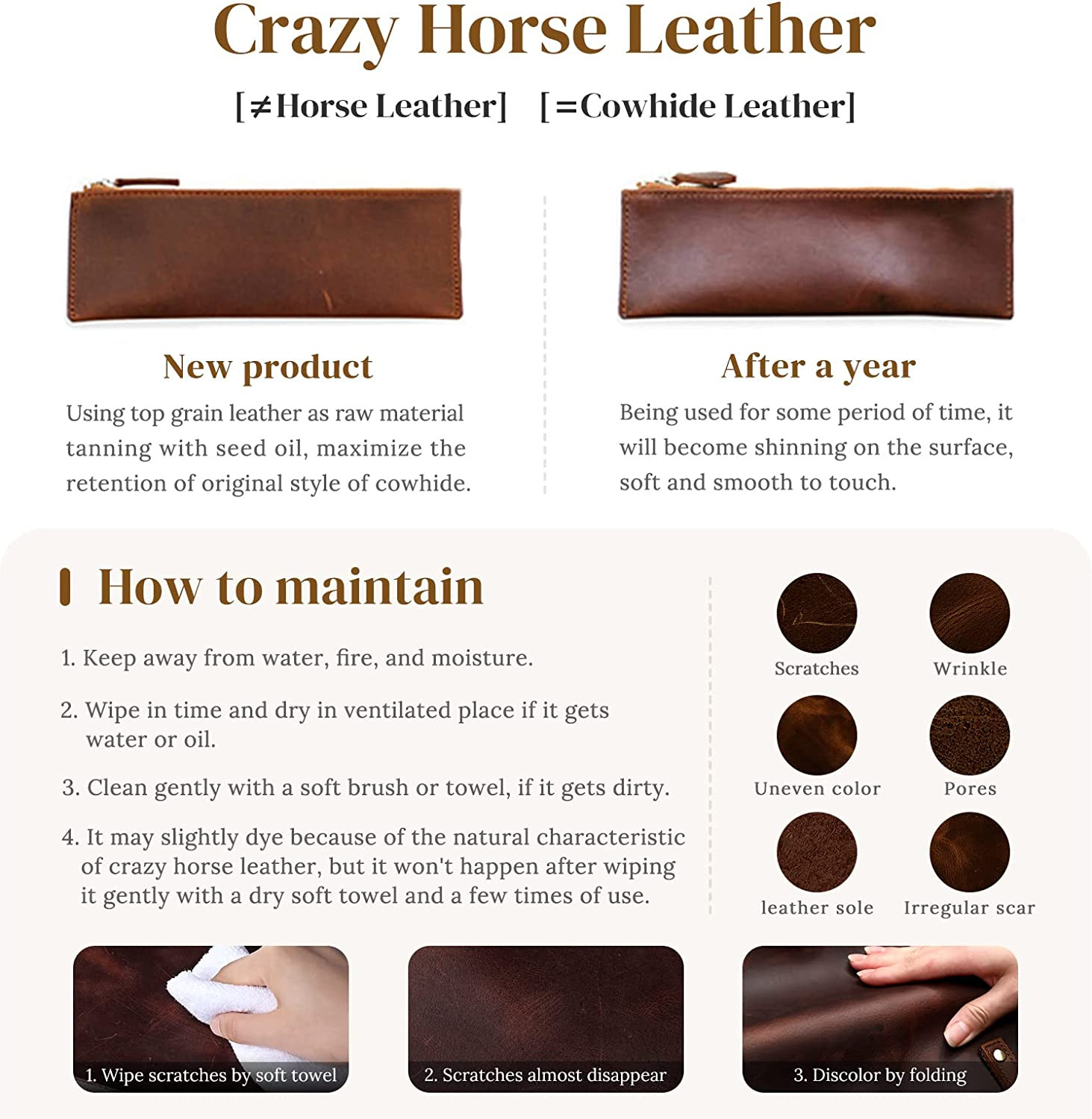 Sling Bag for Men Women RFID Blocking Genuine Leather Crossbody Shoulder Bag Bac
