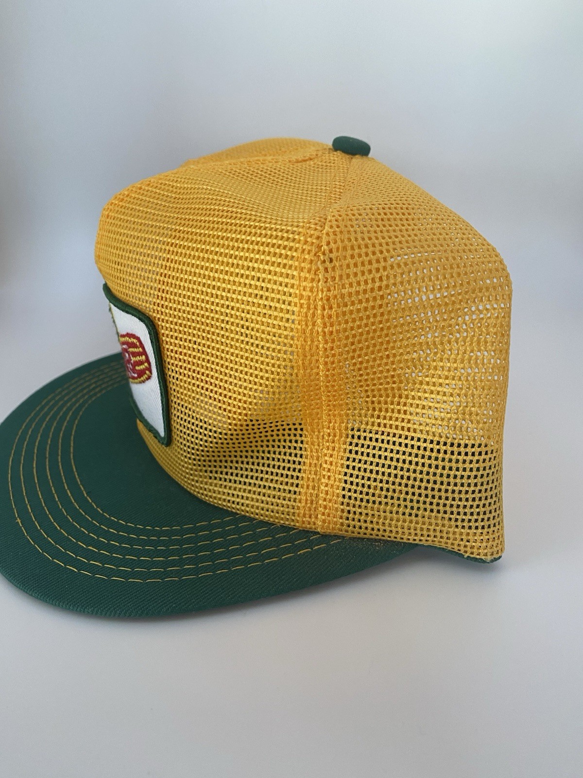 Vintage Dekalb Agri Seed Patch Mesh K Brand USA Trucker Snapback Hat
