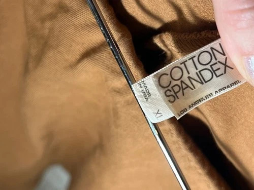 Los Angeles Apparel Cotton Skort – Camel/Tan Womens XL / 12