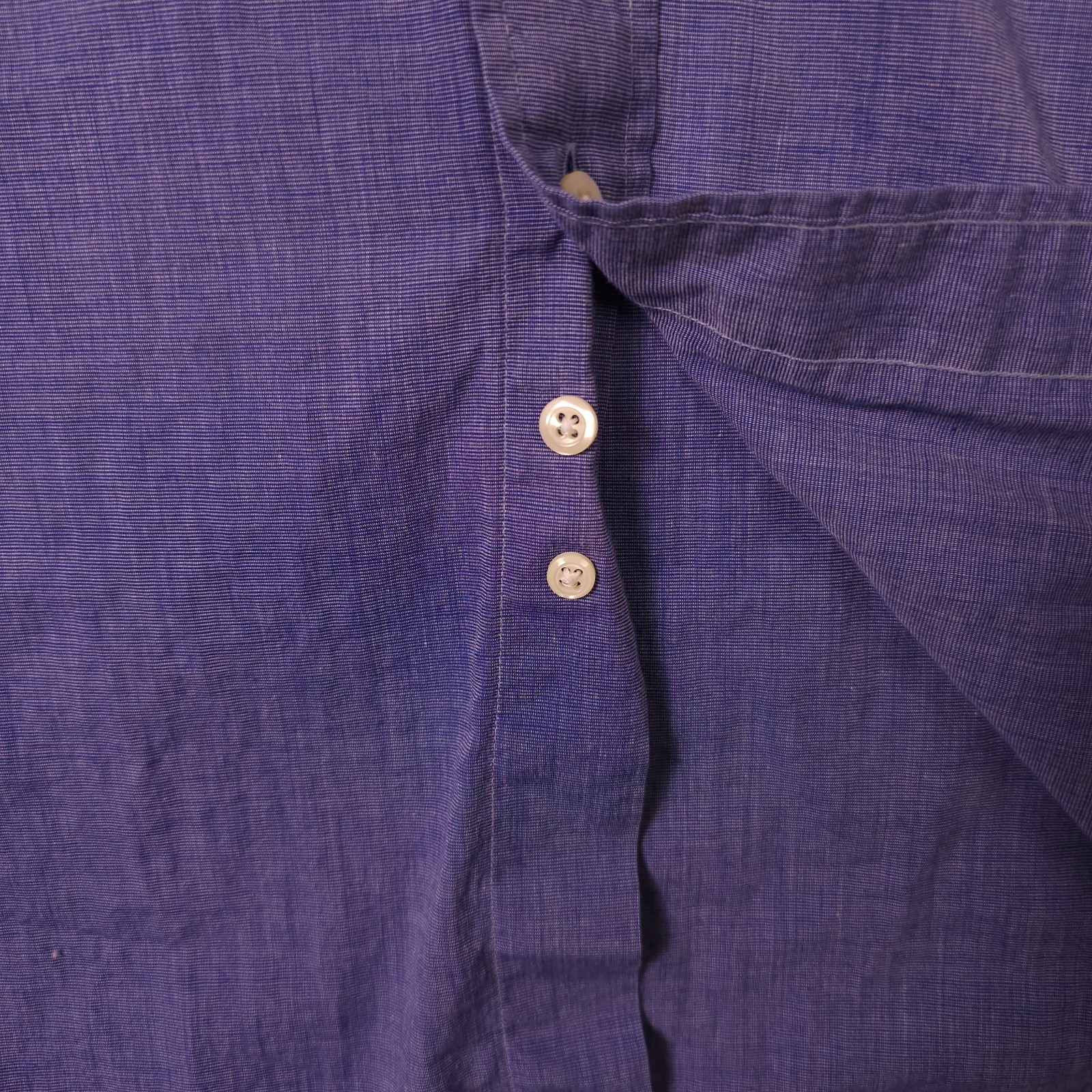VTG Brooks Brothers Makers Shirt Men 16 1/2 32 Blue Long Sleeve Button Down USA