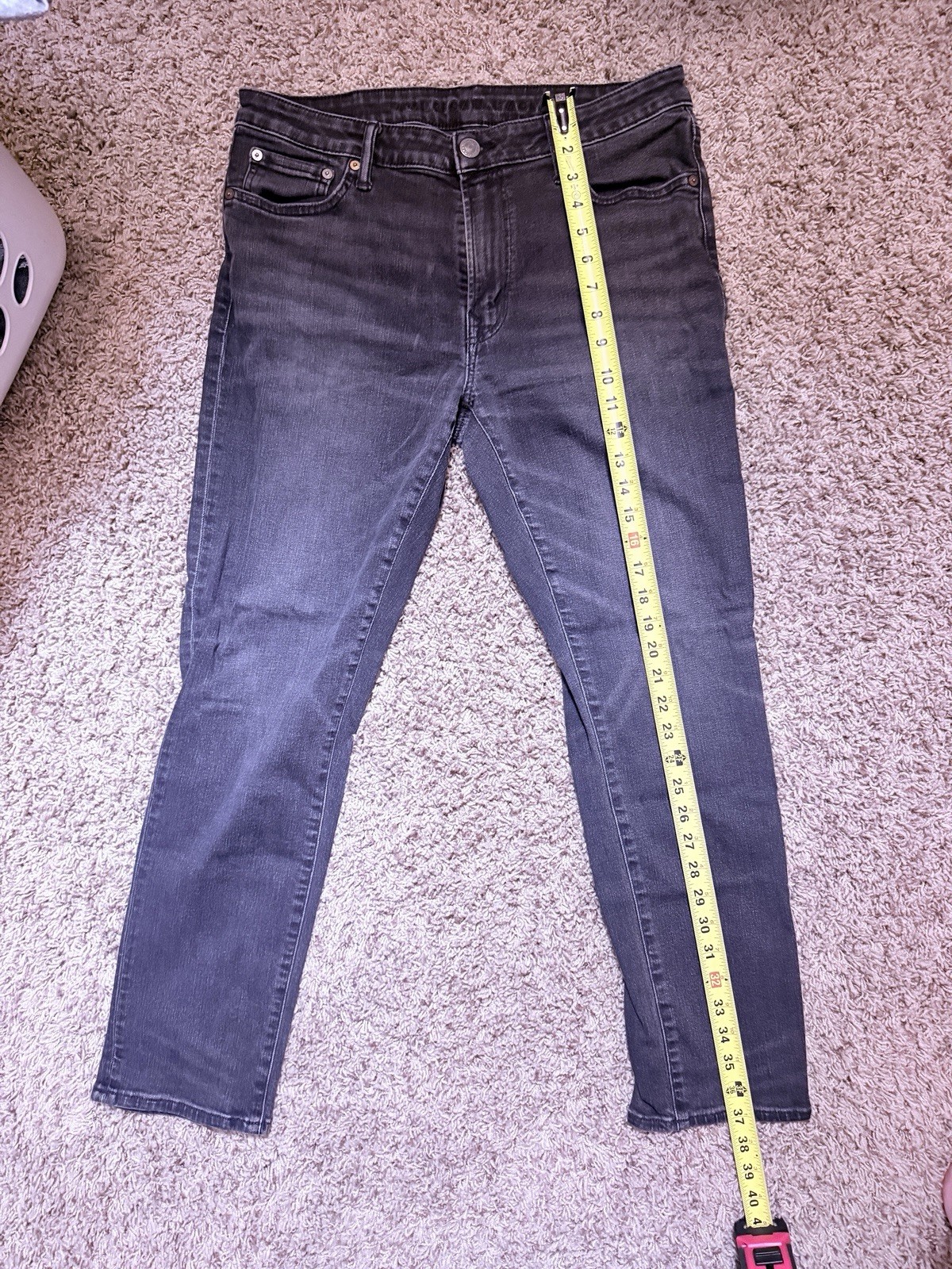 American Eagle AirFlex+ Black Skinny Slim Fit Denim Jeans 5-Pocket Men