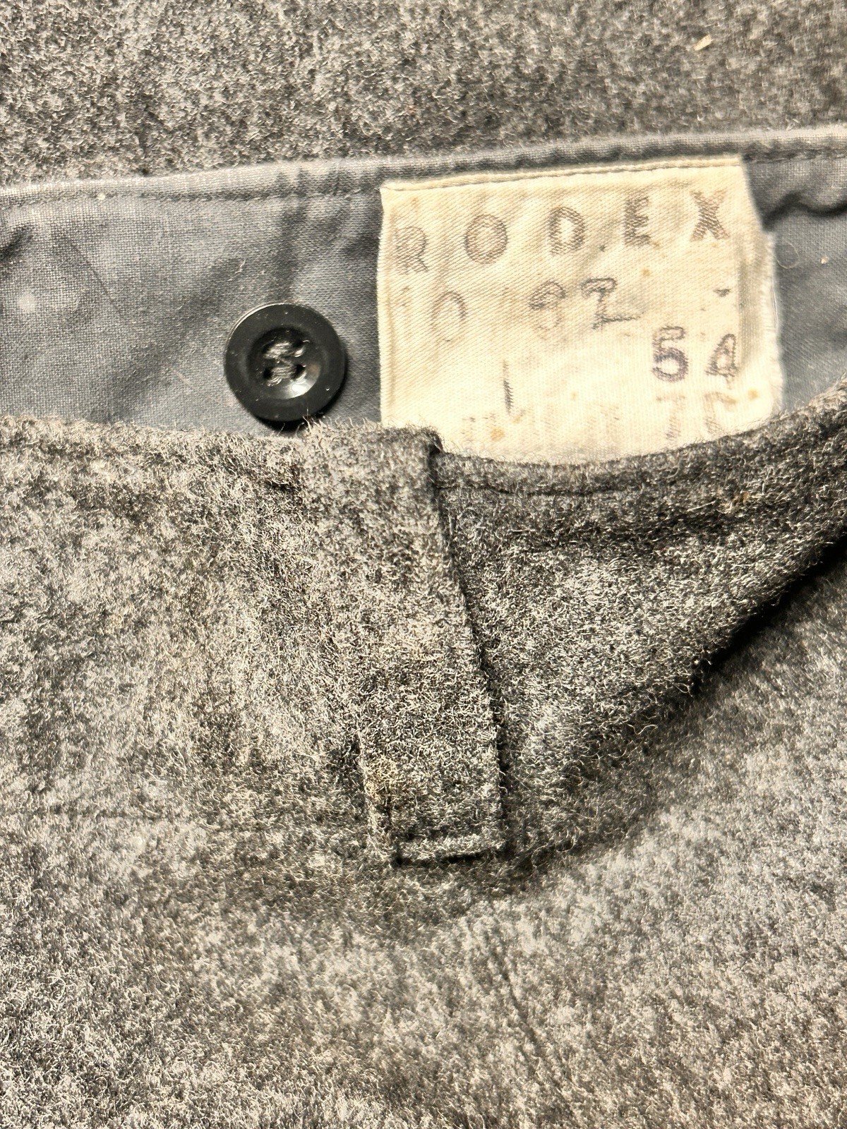 1967 Rodex Of London Wool Trouser pleated Button Fly And Ankle Sport Military