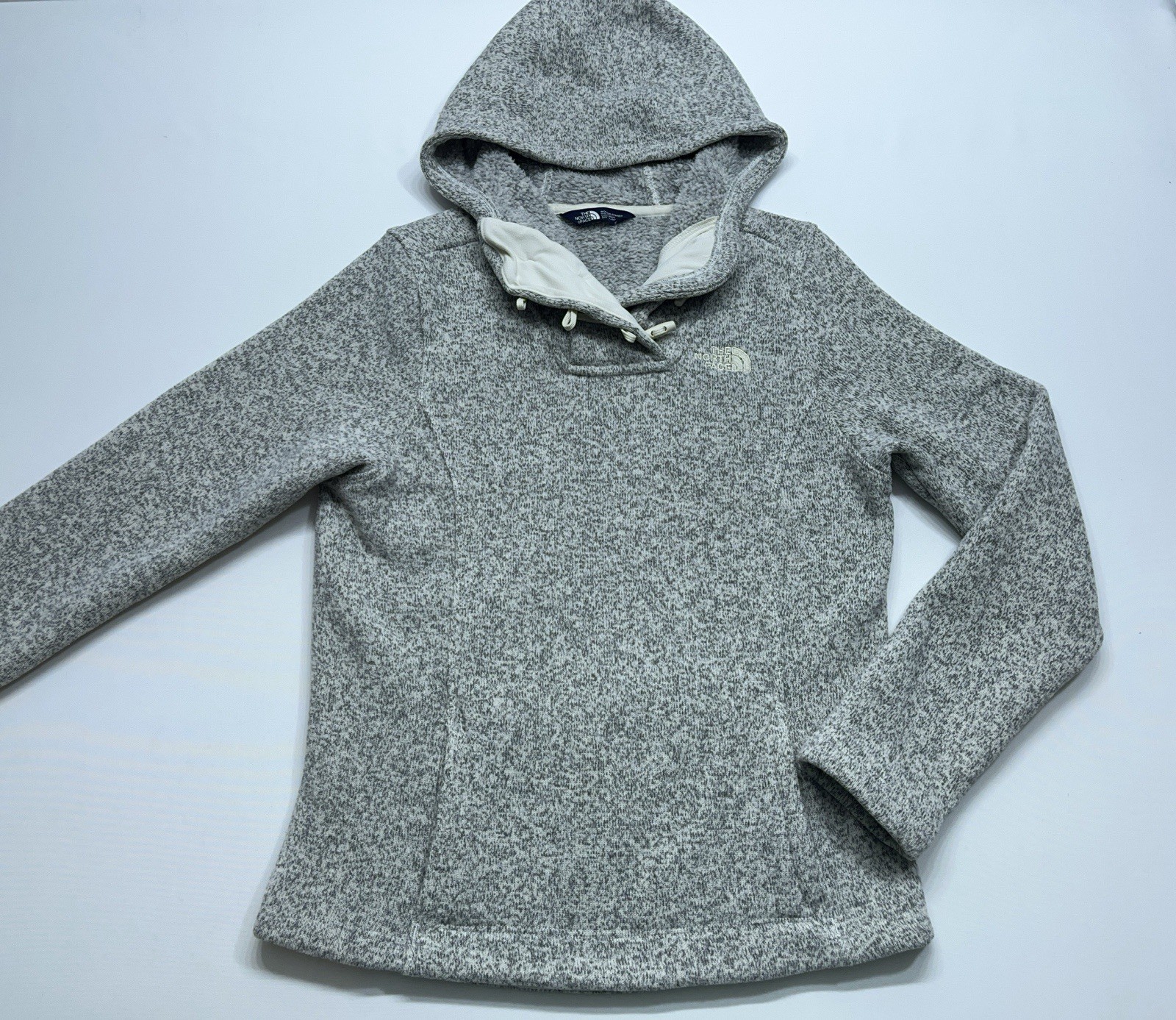 The North Face Fleece Hoodie Womens Size Small Toggle Button Pullover Jacket