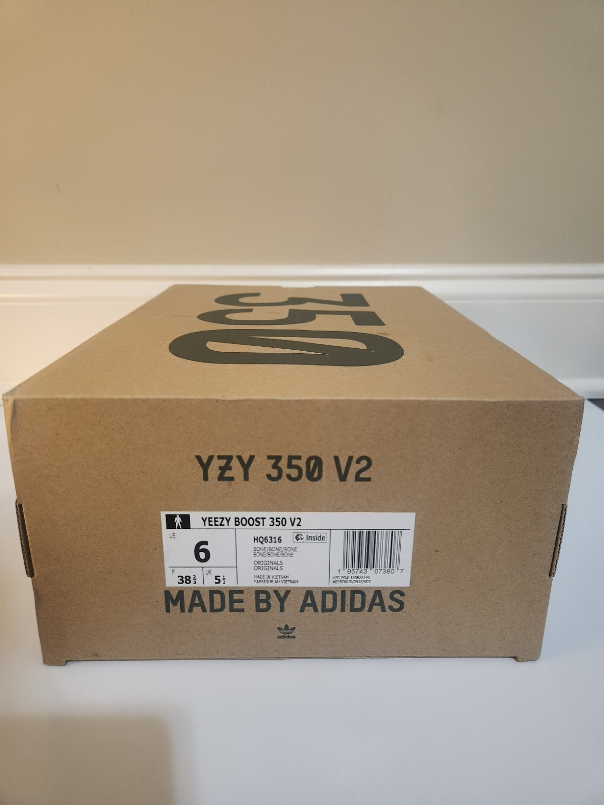 adidas Yeezy Boost 350 V2 Bone Bone/Bone/Bone White 2022 HQ6316