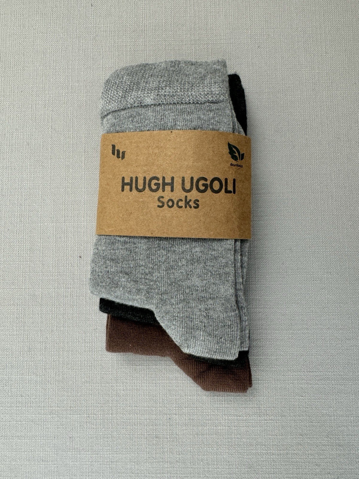 Women Bamboo Sock, Casual, Busines Crew Sock, 3 Pairs, by Hugh Ugoli