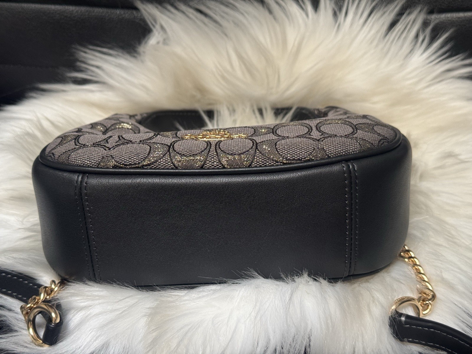 NWT Coach CCF76 Carmen Mini Crossbody Bag In Signature Jacquard Leather $298