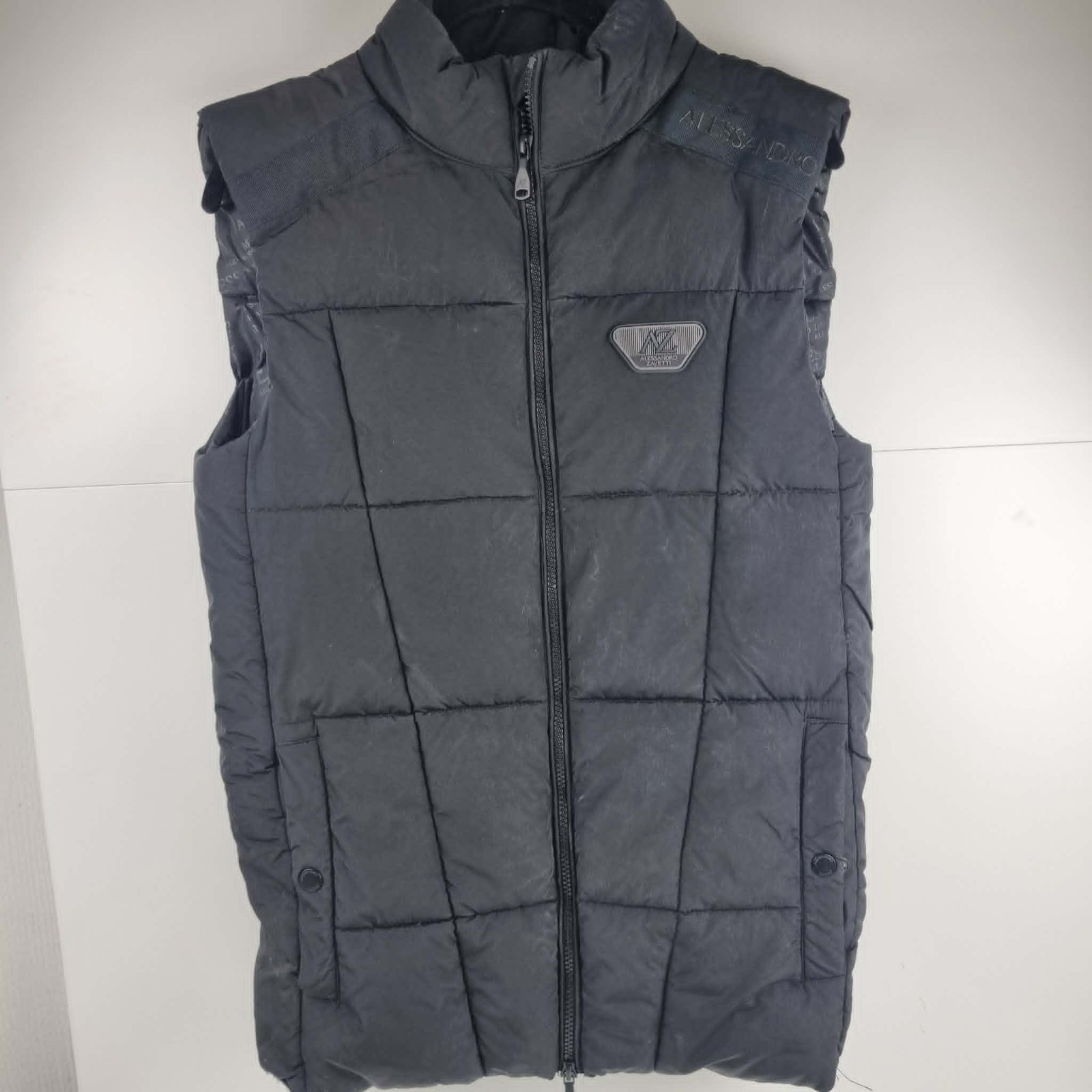Alessandro Zavetti Vito Gilet Black Padded Vest Style UK Size Small