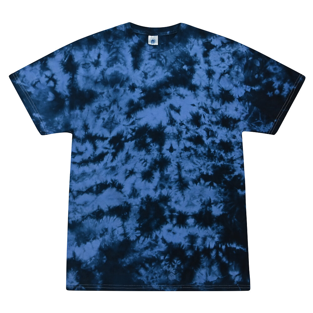 Tie Dye Crystal Navy & Columbia T-Shirts S M L XL 2XL 3XL Cotton Colortone