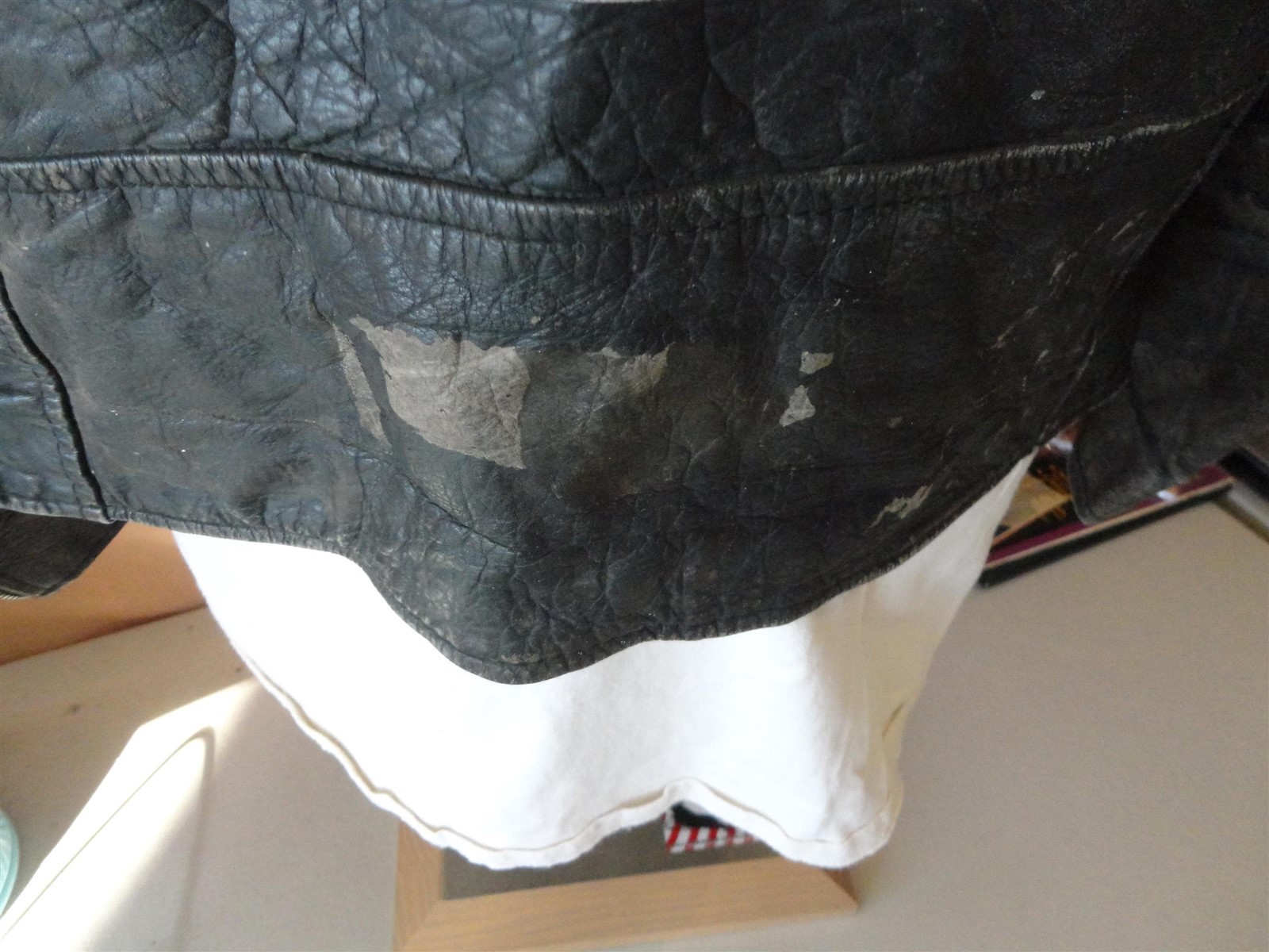 Vtg FILTH Live The Chaos Punks Umr Motorcycle Biker Punk Rock Leather Jacket M